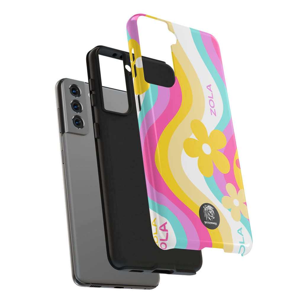 Zola Tough Phone Case (For iPhone, Galaxy & More) - White Wave SETEPENRA Phone Case.