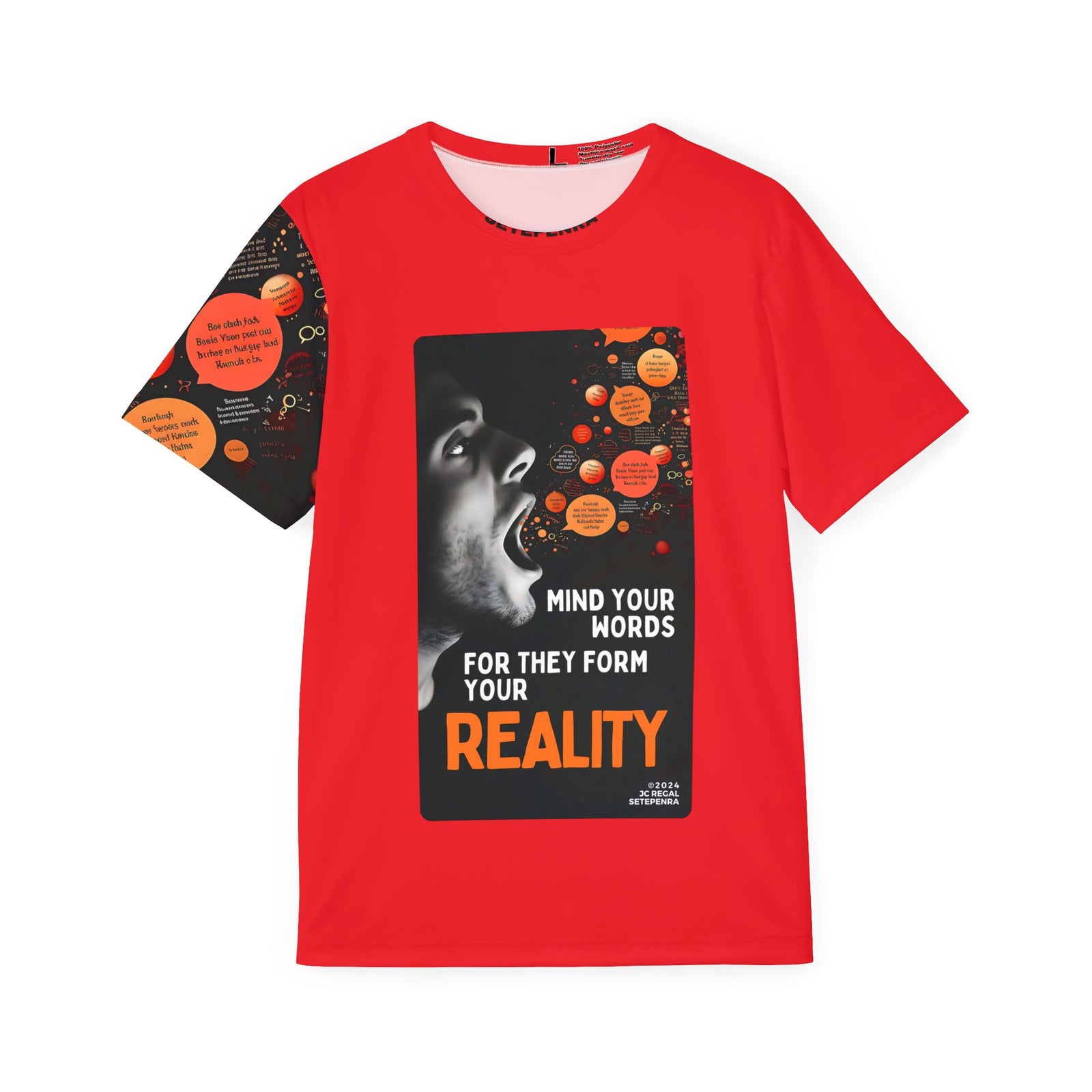 Mind Your Words Men's Sports Jersey (Red) SETEPENRA All Over Prints.