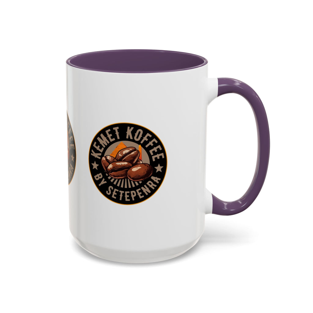 Kemet Koffee By Setepenra Accent Coffee Mug, 11oz, 15oz (Various Colors)