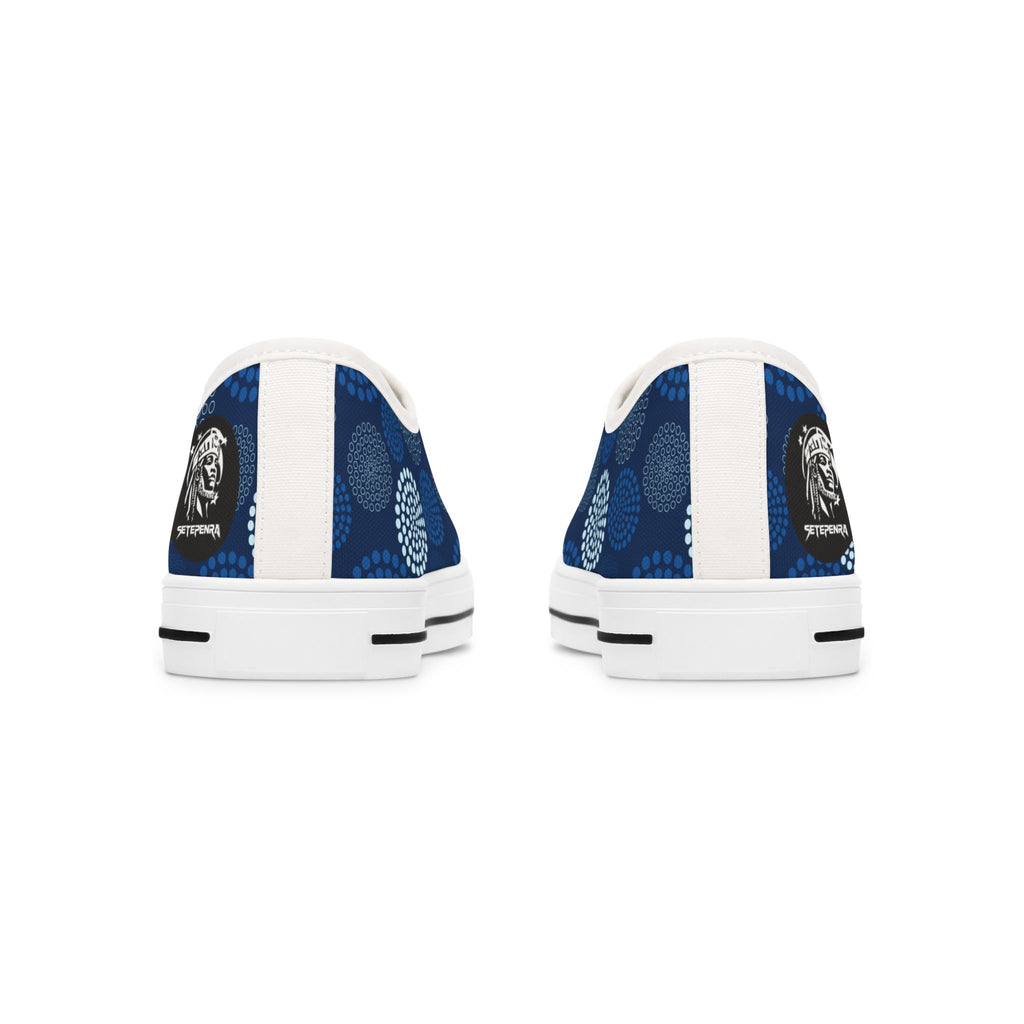 Kaleido Blue Women's Low Top Sneakers