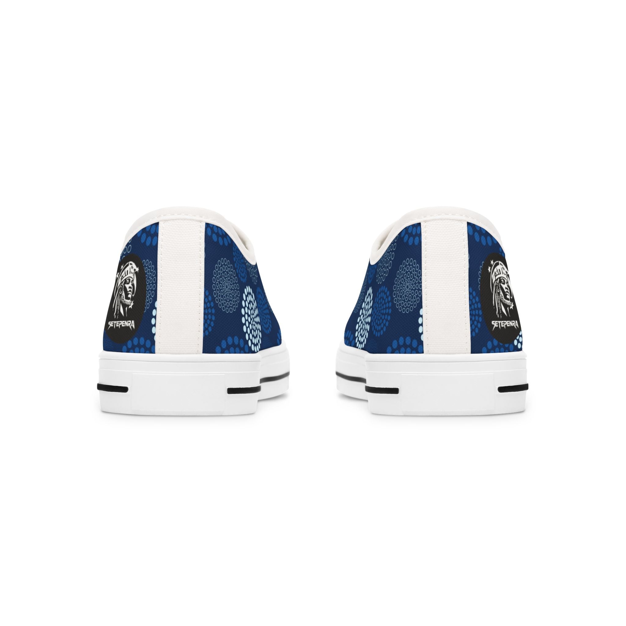 Kaleido Blue Women's Low Top Sneakers