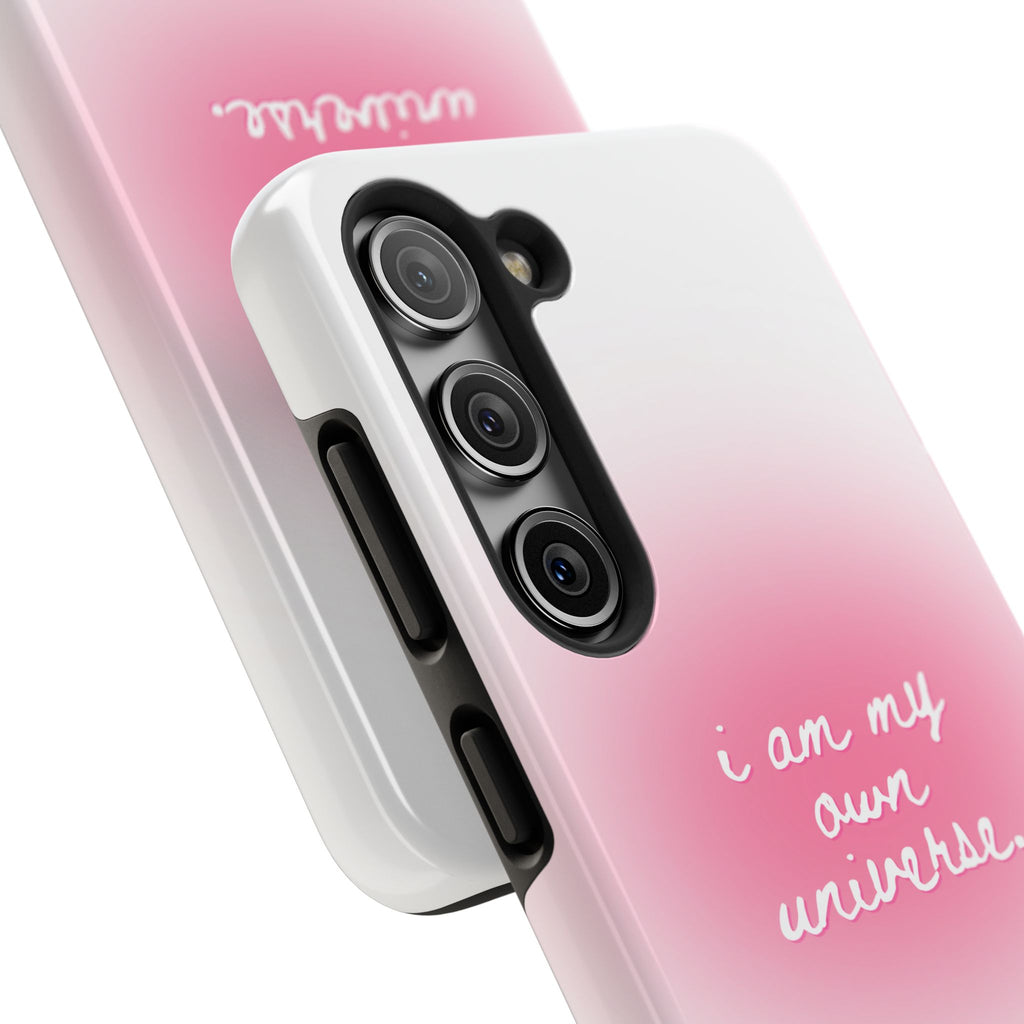 I Am My Own Universe Tough Phone Case (For iPhone, Galaxy & More) - White