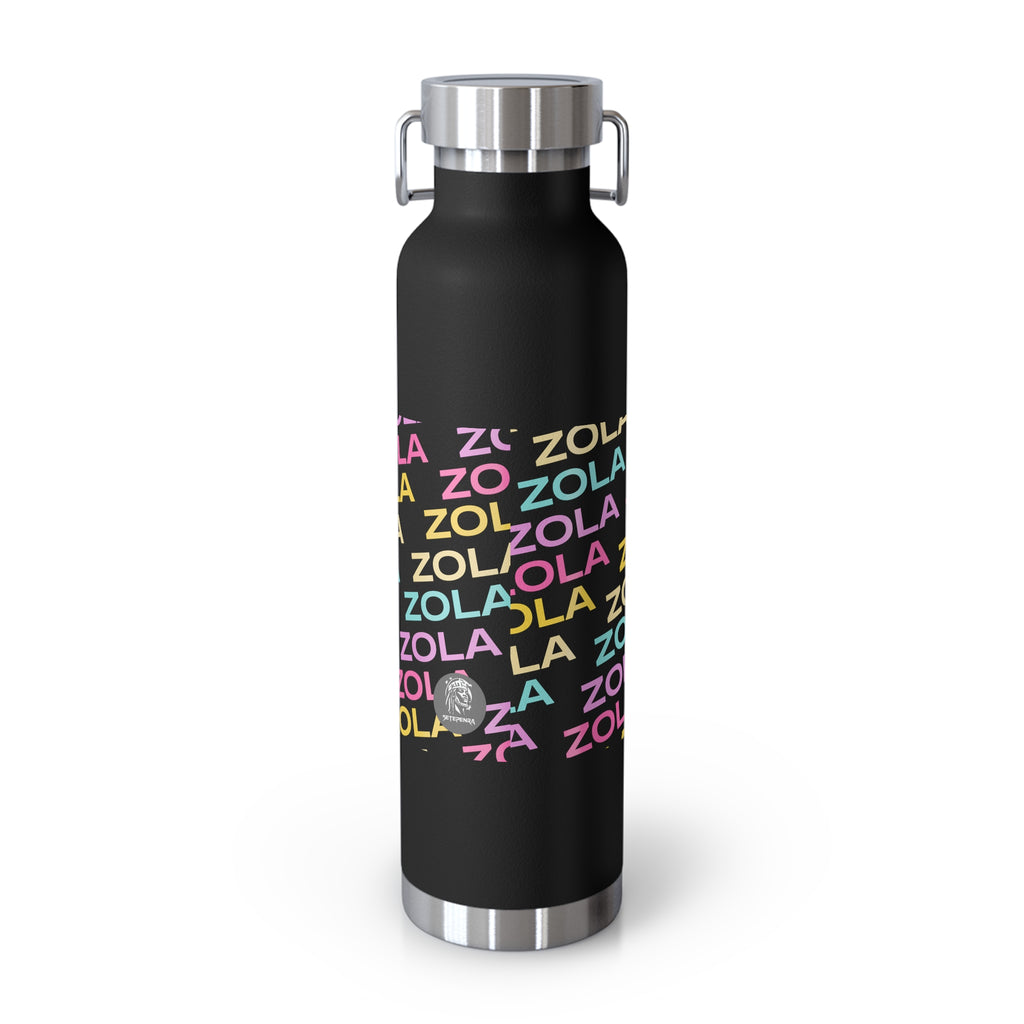 Zola Copper Vacuum Insulated Bottle, 22oz