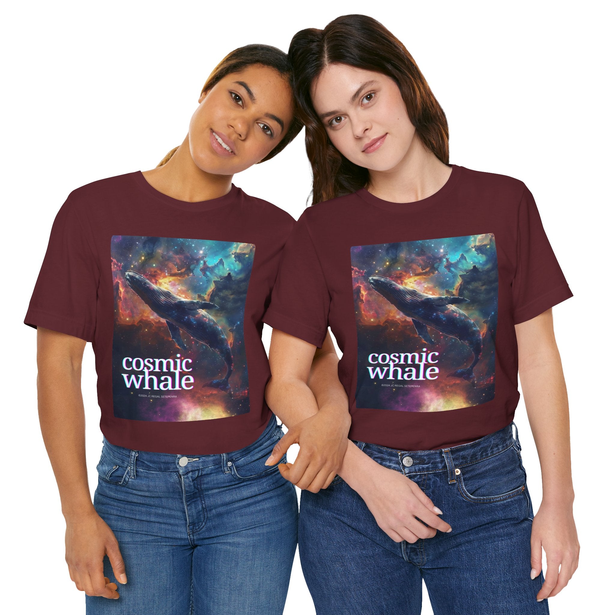 Cosmic Whale Unisex Jersey Short Sleeve Tee