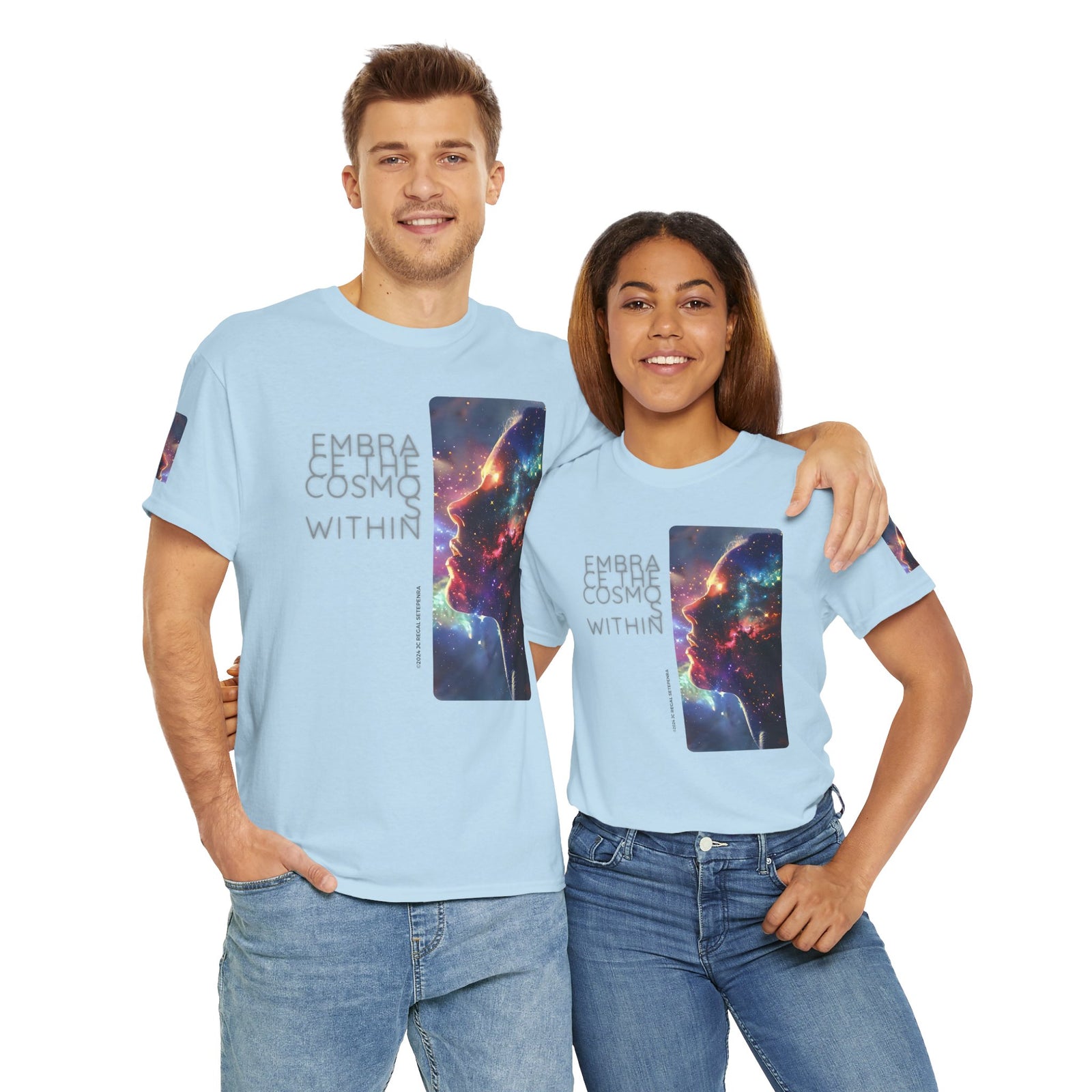 Embrace The Cosmos Within Unisex Heavy Cotton Tee