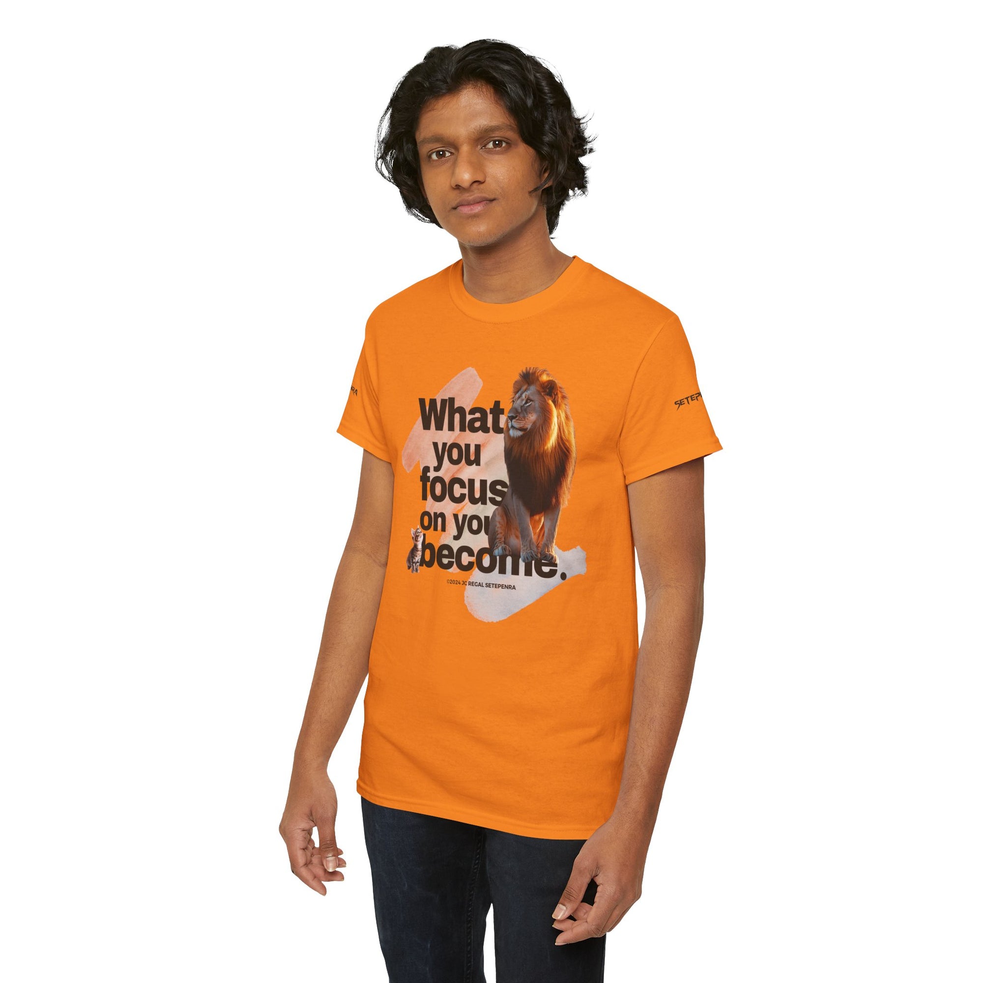 What You Focus On You Become Unisex Heavy Cotton Tee