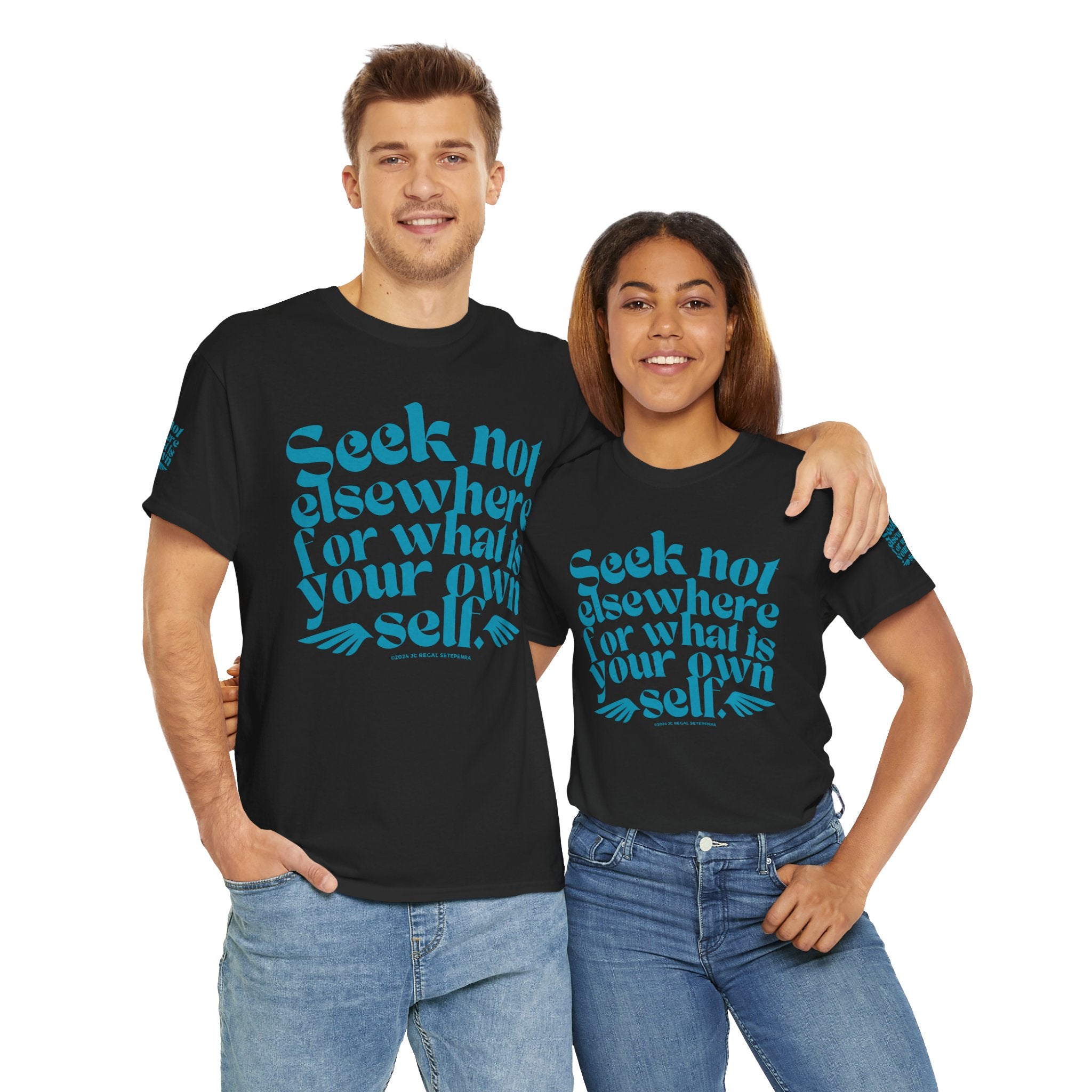 Seek Not Elsewhere (Aqua Edition) Unisex Heavy Cotton Tee