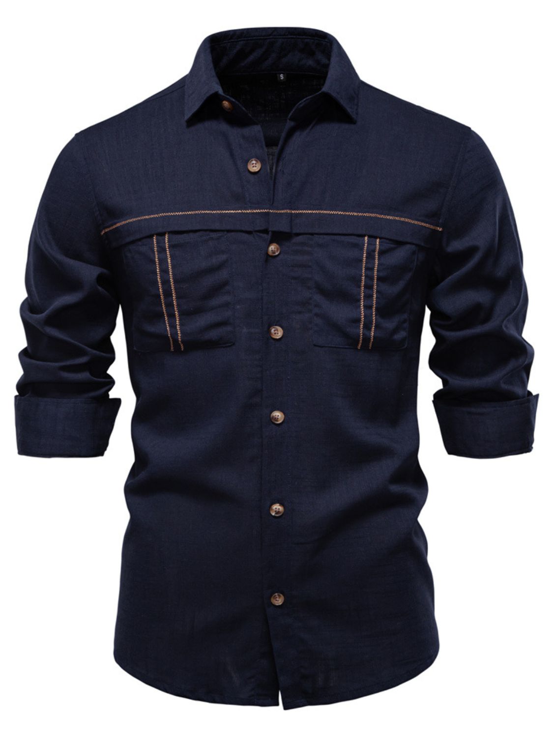 Men's Button Down Collared Neck Shirt SETEPENRA .