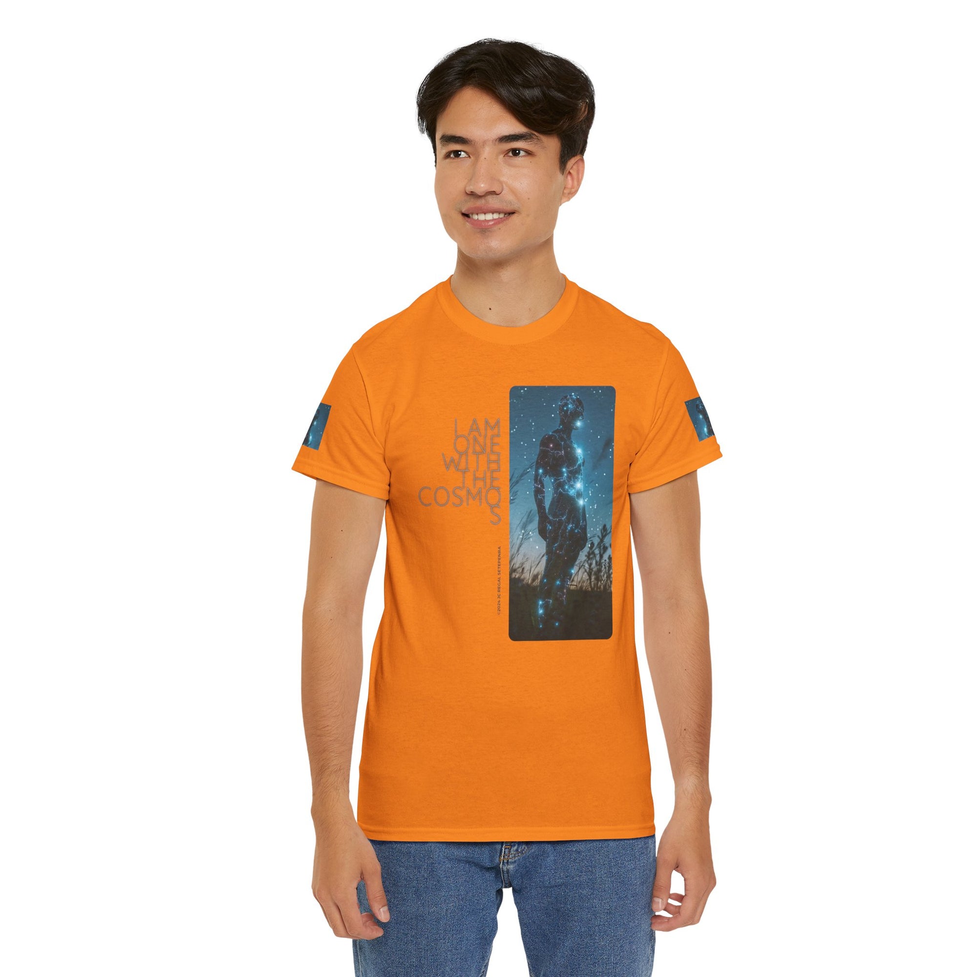 One With The Cosmos Unisex Heavy Cotton Tee
