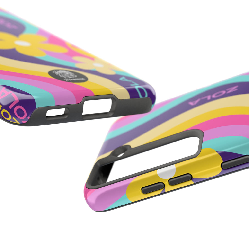 Zola Tough Phone Case (For iPhone, Galaxy & More) - Purple Wave