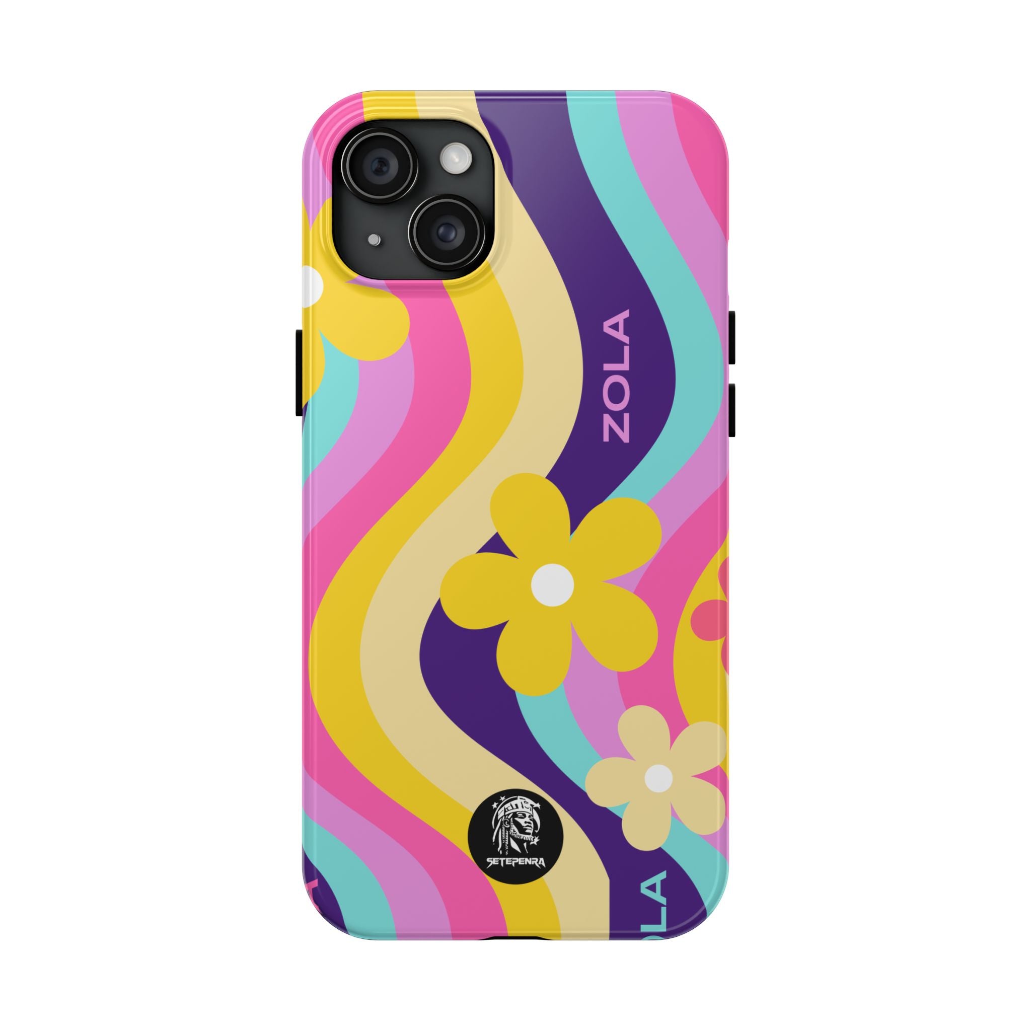 Zola Tough Phone Case (For iPhone, Galaxy & More) - Purple Wave