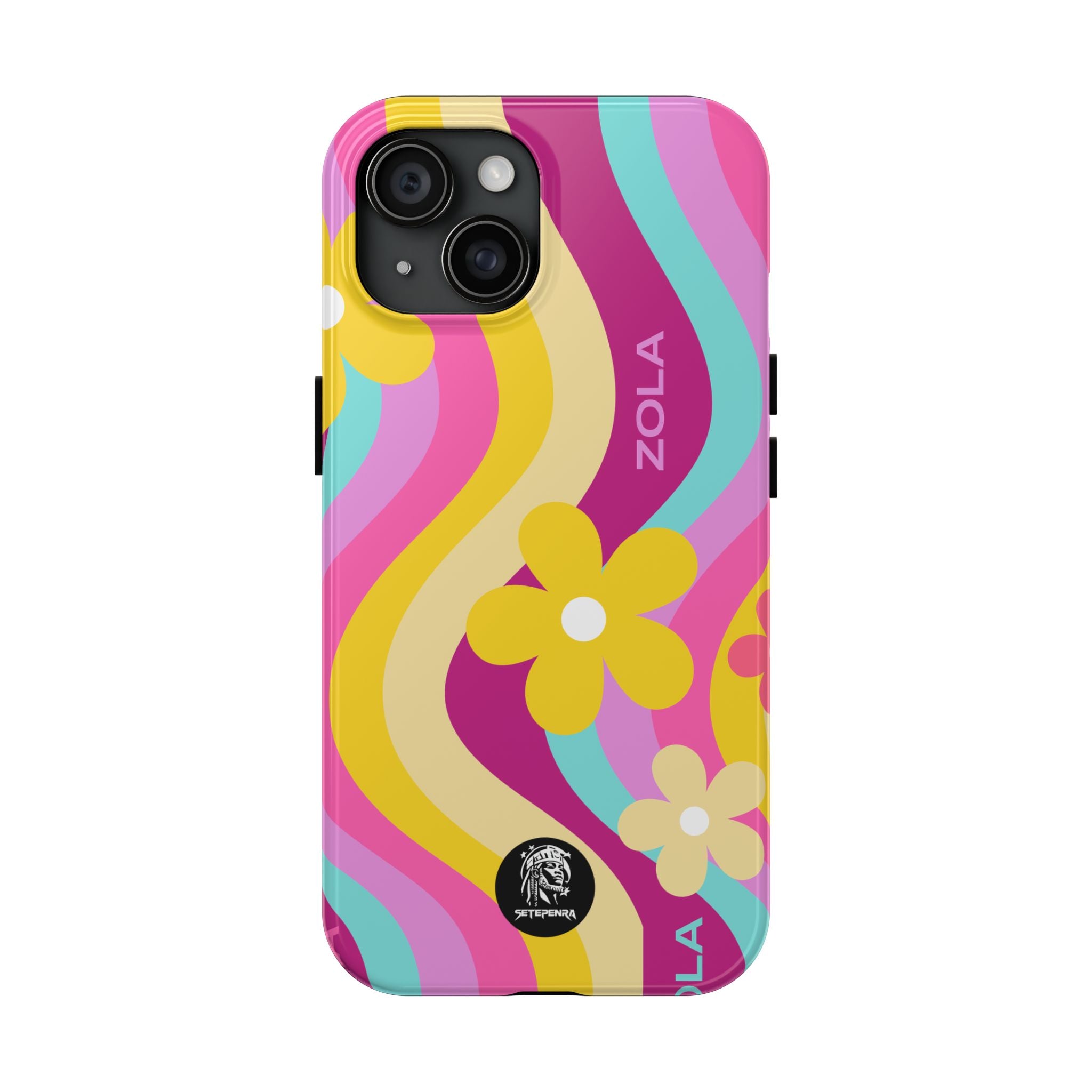 Zola Tough Phone Case (For iPhone, Galaxy & More) - Pink Wave