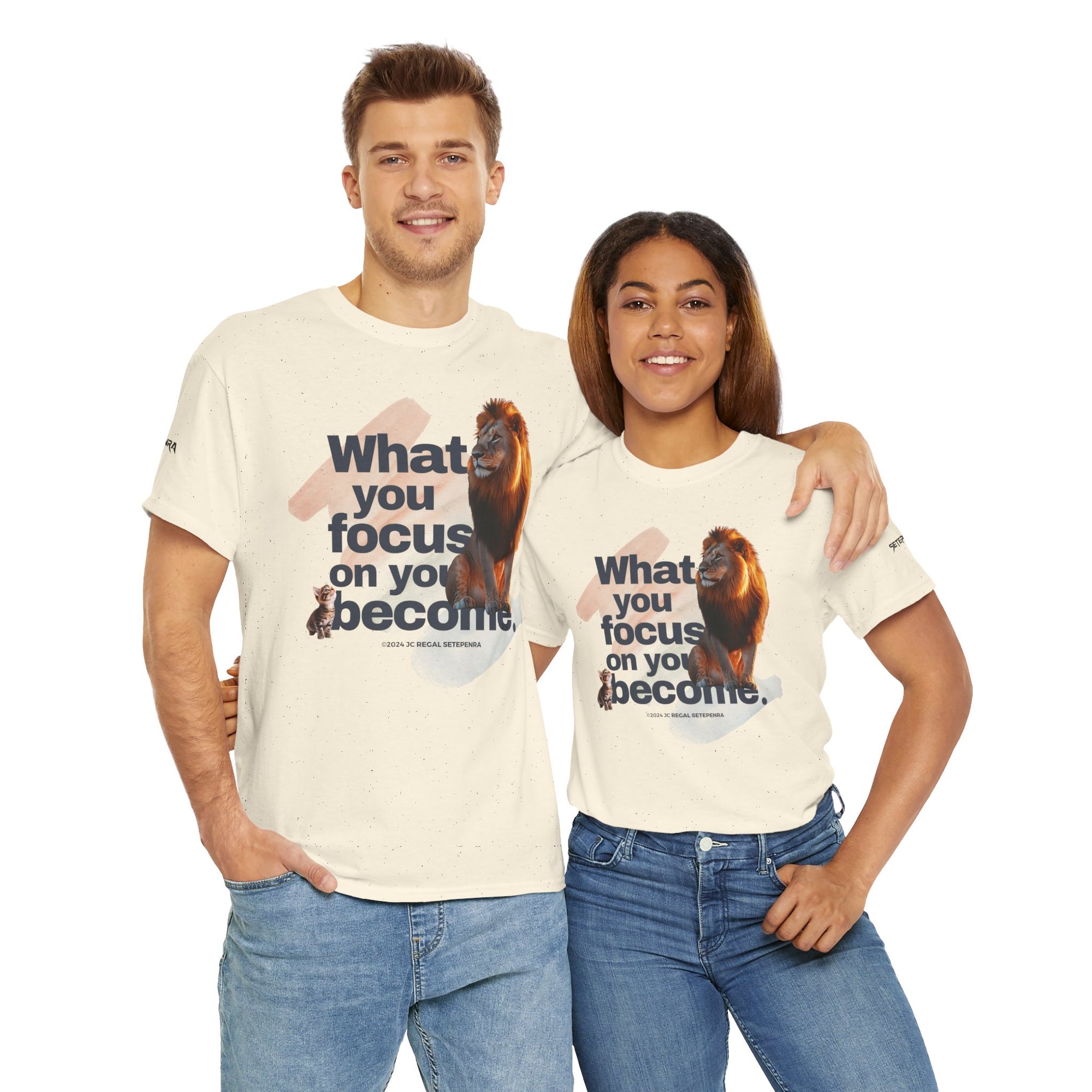 What You Focus On You Become Unisex Heavy Cotton Tee