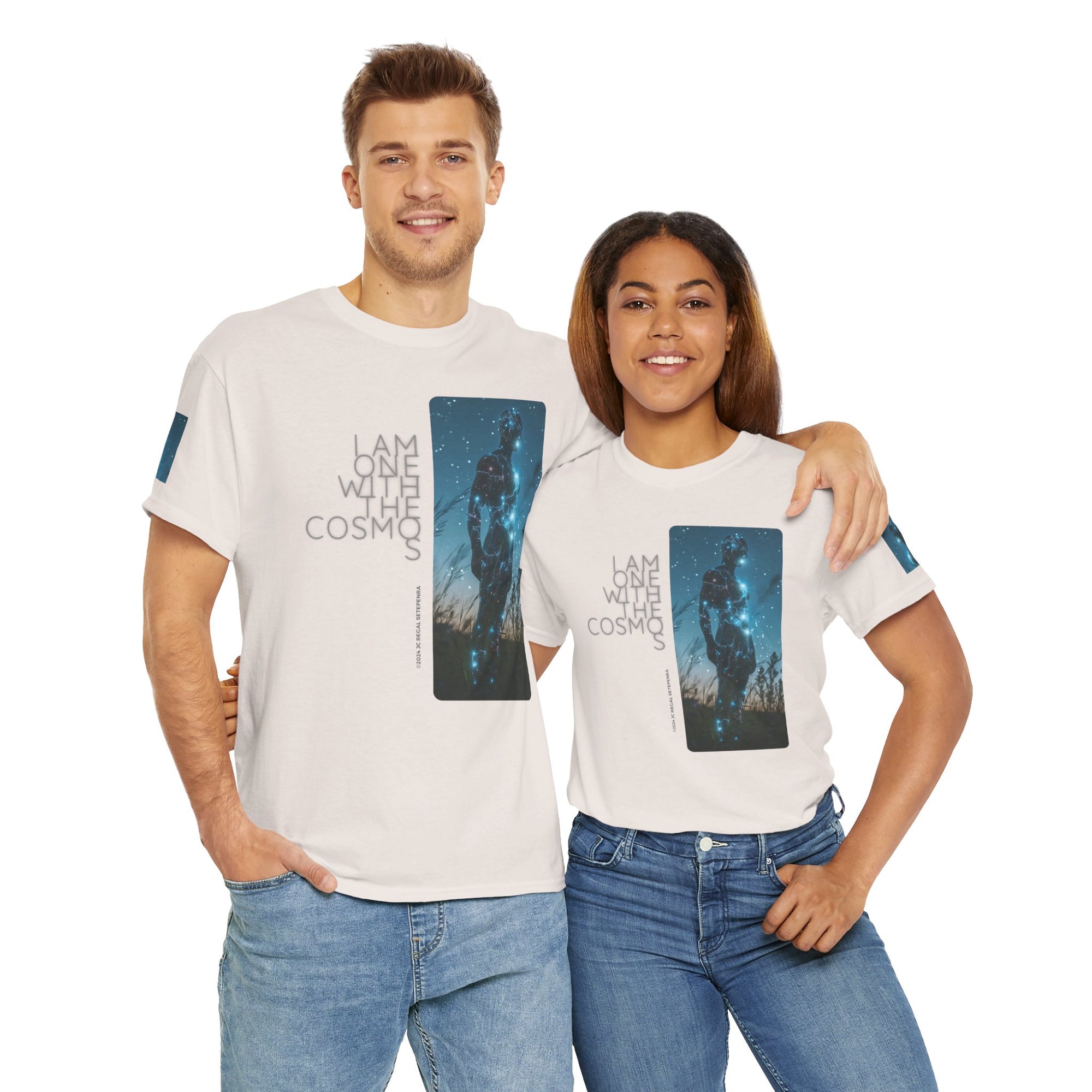One With The Cosmos Unisex Heavy Cotton Tee