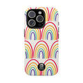 Retro Rainbow Tough Phone Case (For iPhone, Galaxy & More)