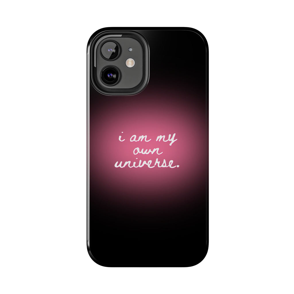 I Am My Own Universe — Pink Glow Protective Cover Tough Phone Case