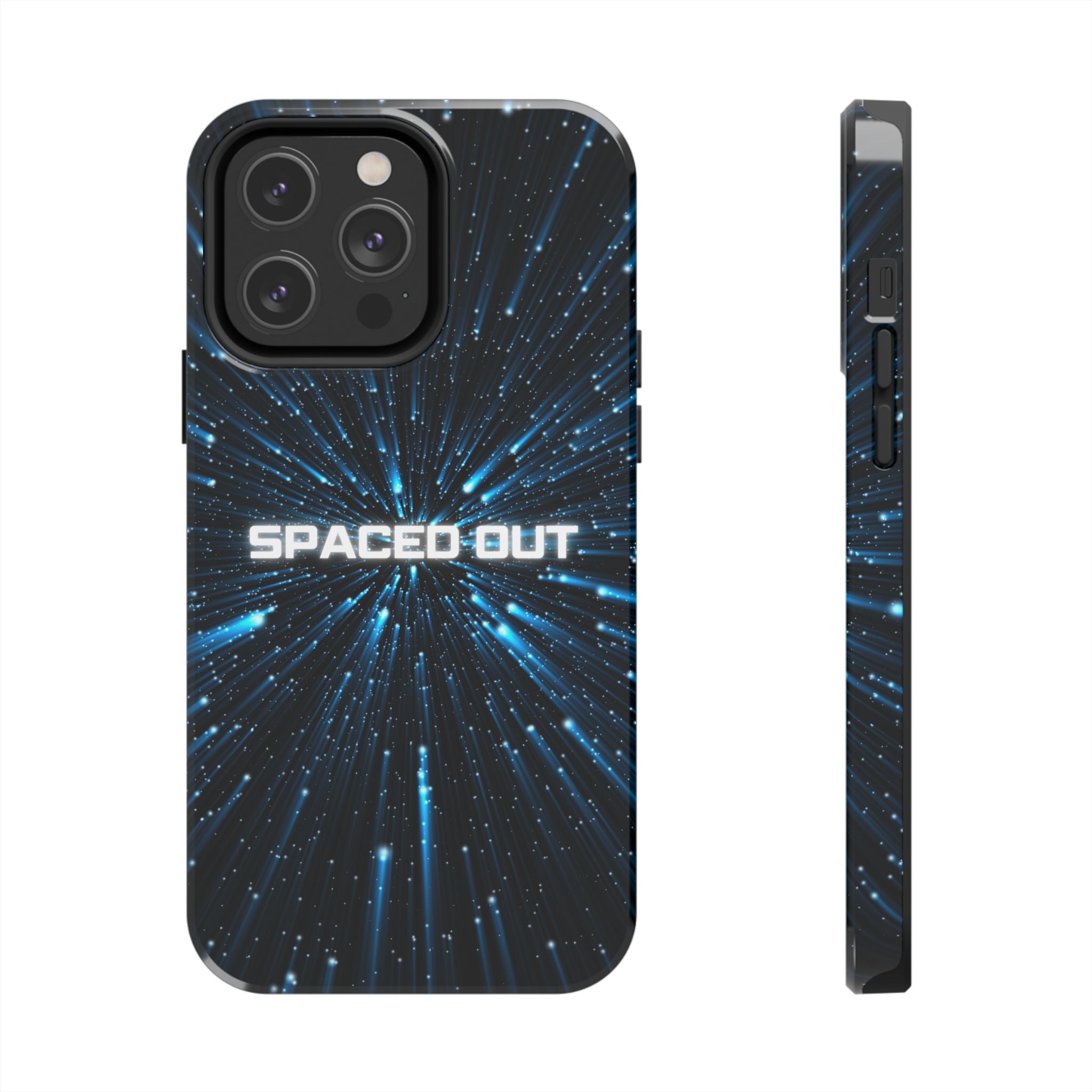 Spaced Out Tough Phone Case — Cosmic Space Warp Protective Cover