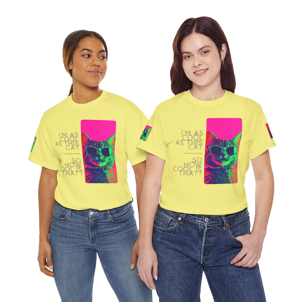 Cool Cat (Whiskers 1) Unisex Heavy Cotton Tee