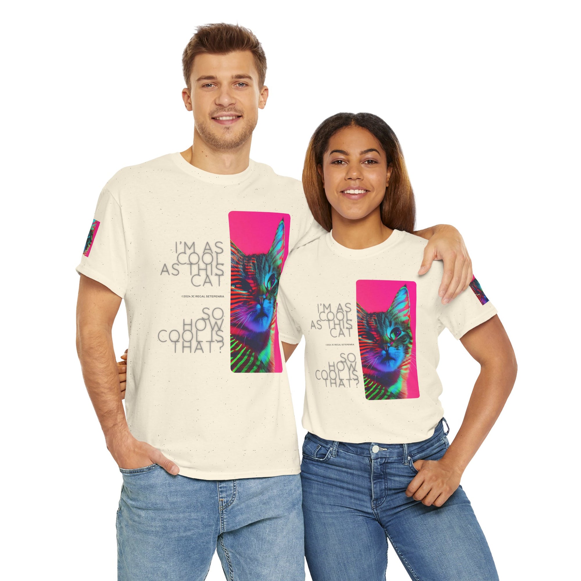 Cool Cat (Whiskers 2) Unisex Heavy Cotton Tee