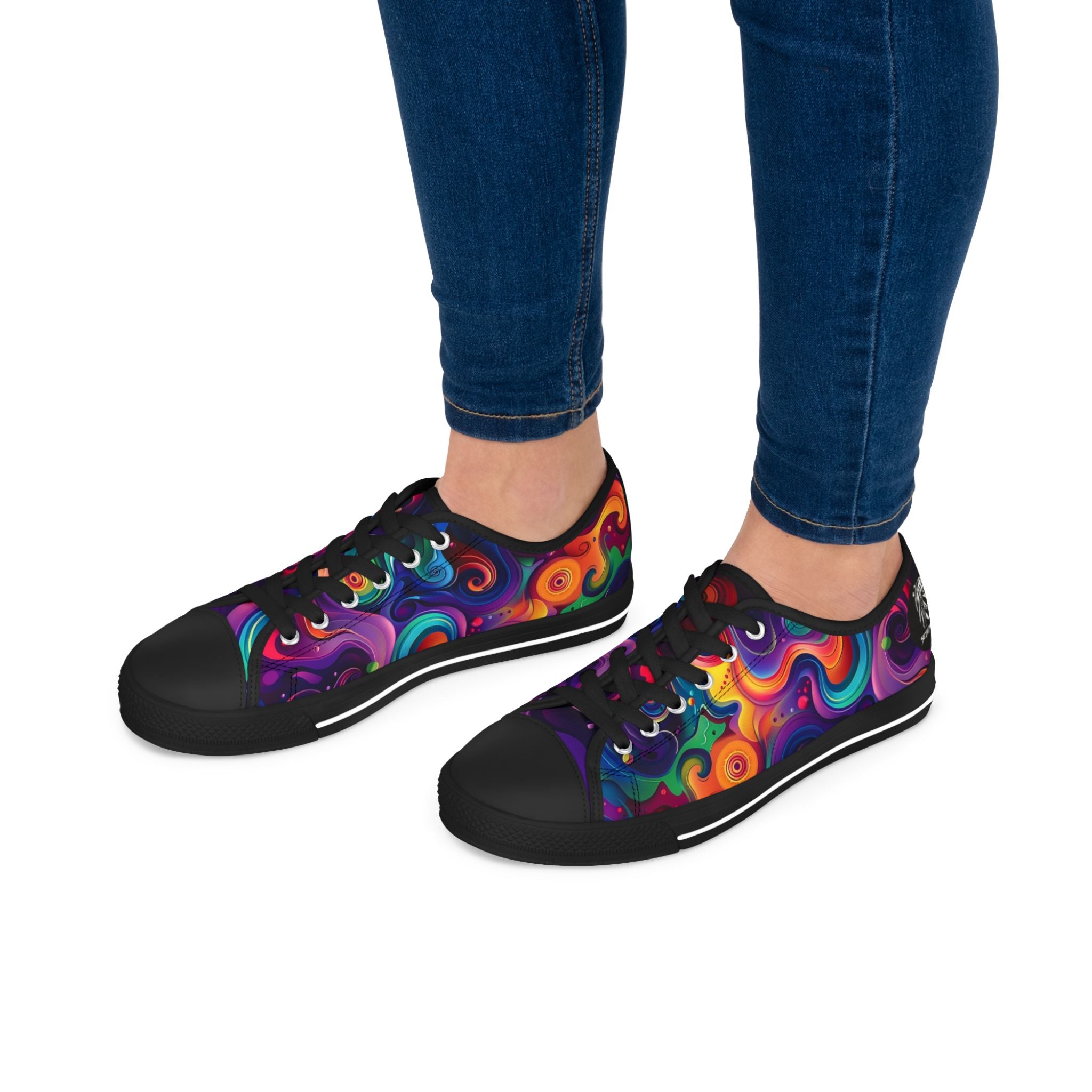 Psychedelic Women's Low Top Sneakers SETEPENRA Shoes.