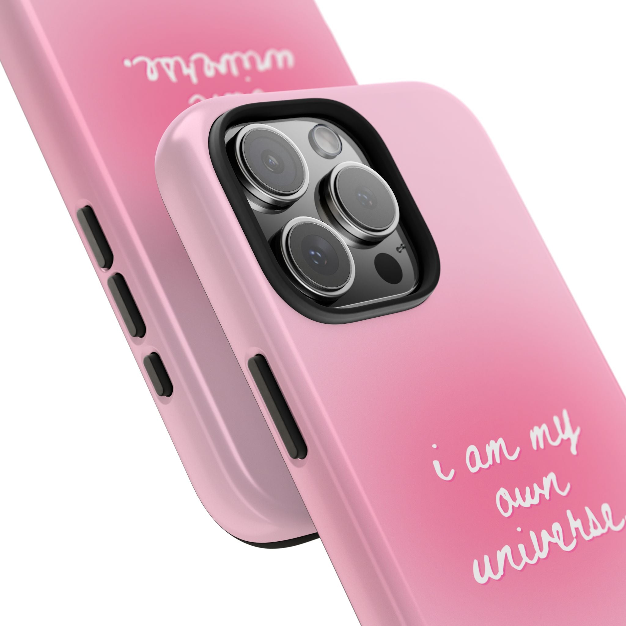 I Am My Own Universe — Pink Gradient Protective Cover Tough Phone Case