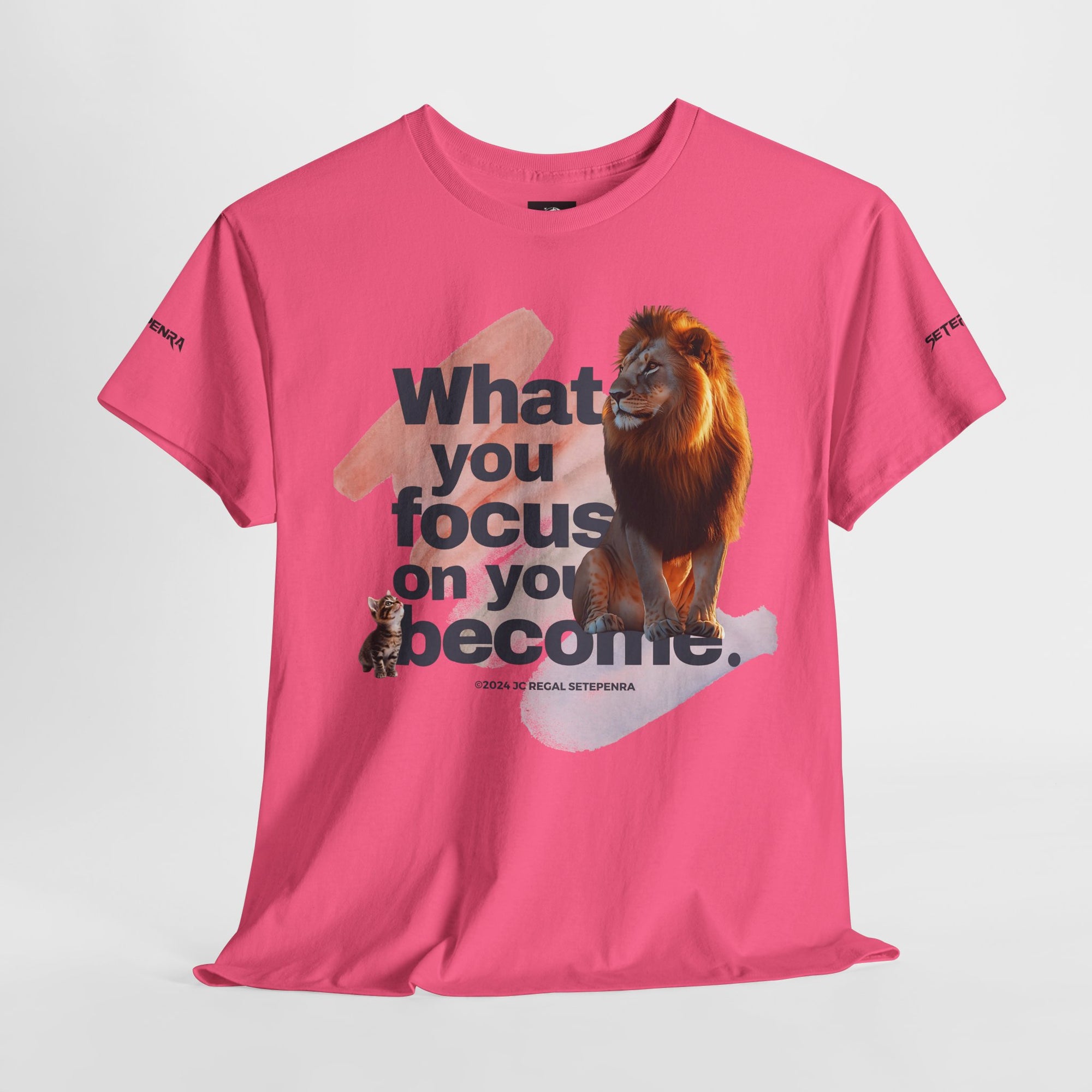 What You Focus On You Become Unisex Heavy Cotton Tee