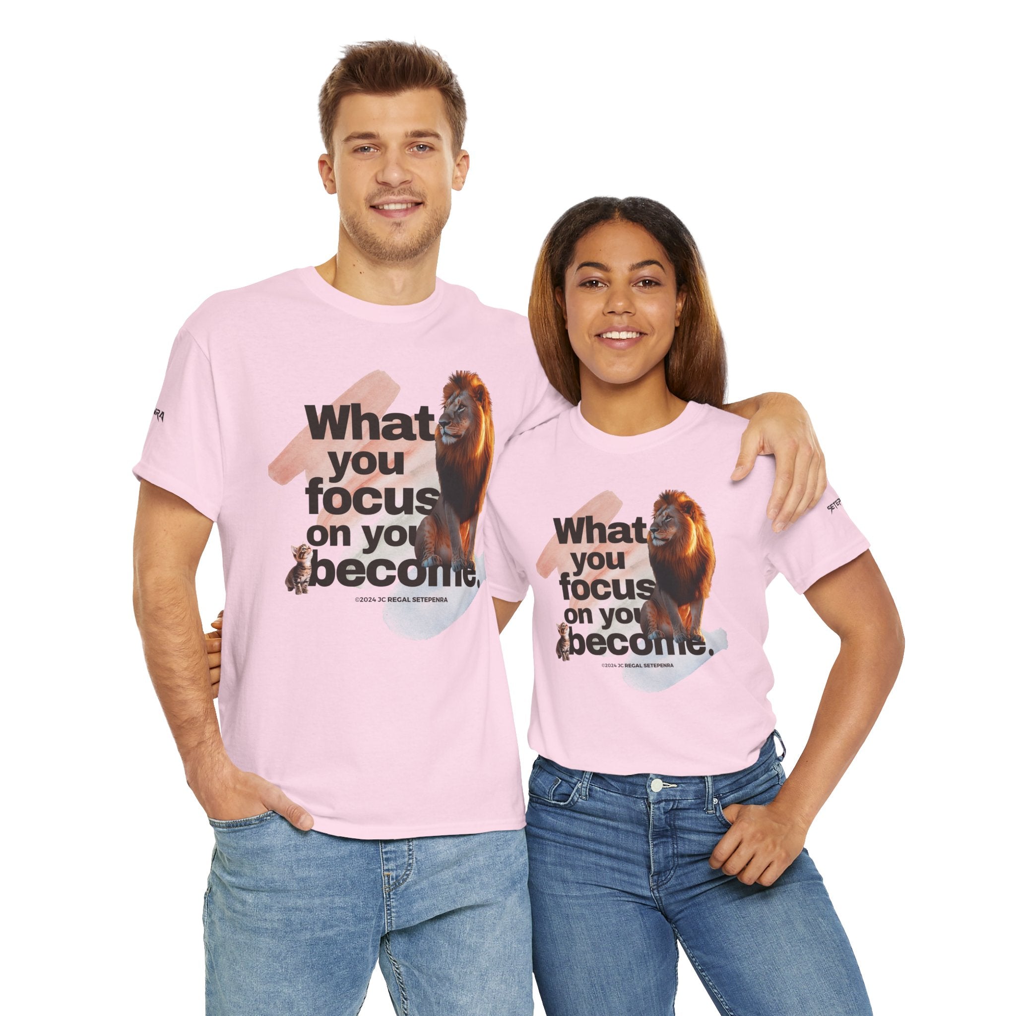 What You Focus On You Become Unisex Heavy Cotton Tee