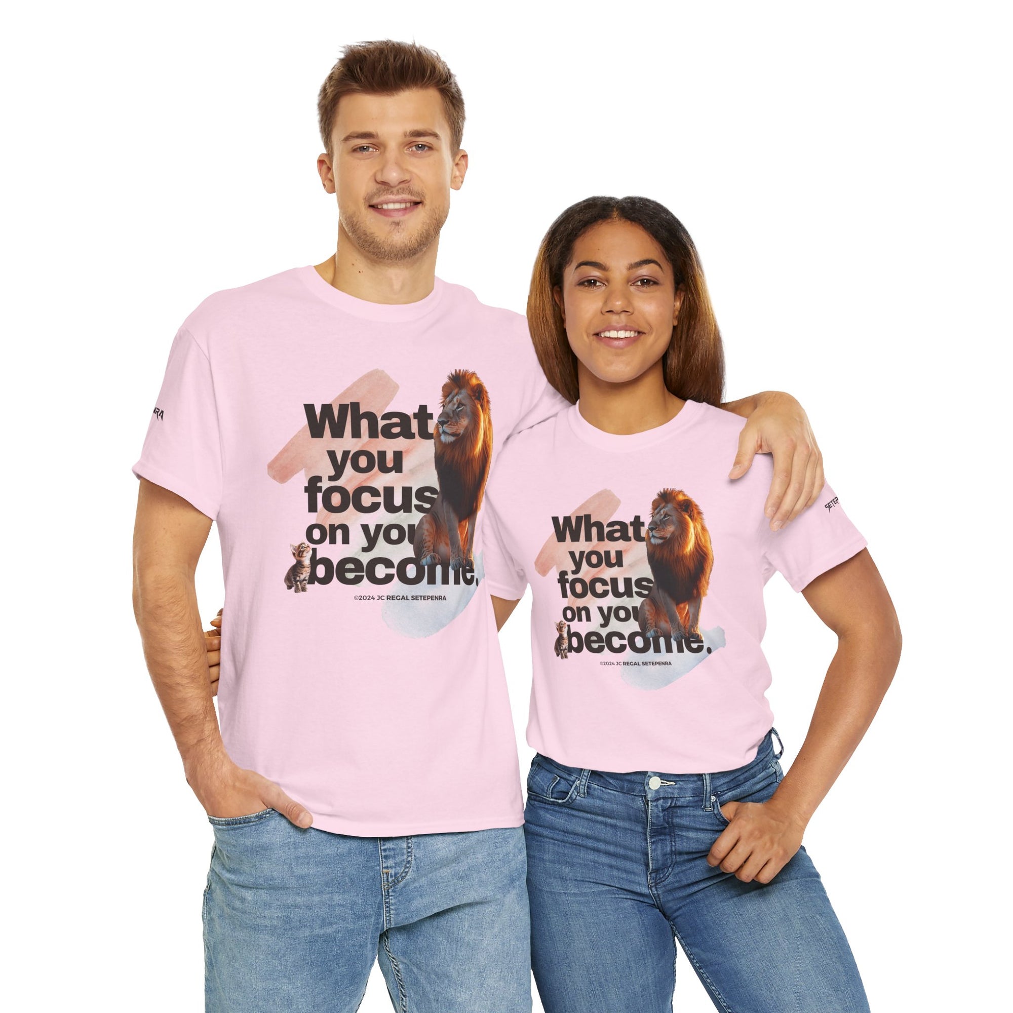 What You Focus On You Become Unisex Heavy Cotton Tee