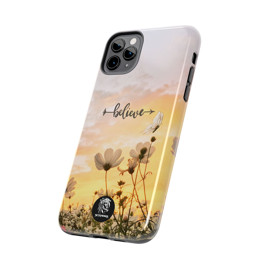 Believe Tough Phone Case (For iPhone, Galaxy & More) - Aesthetic Flower