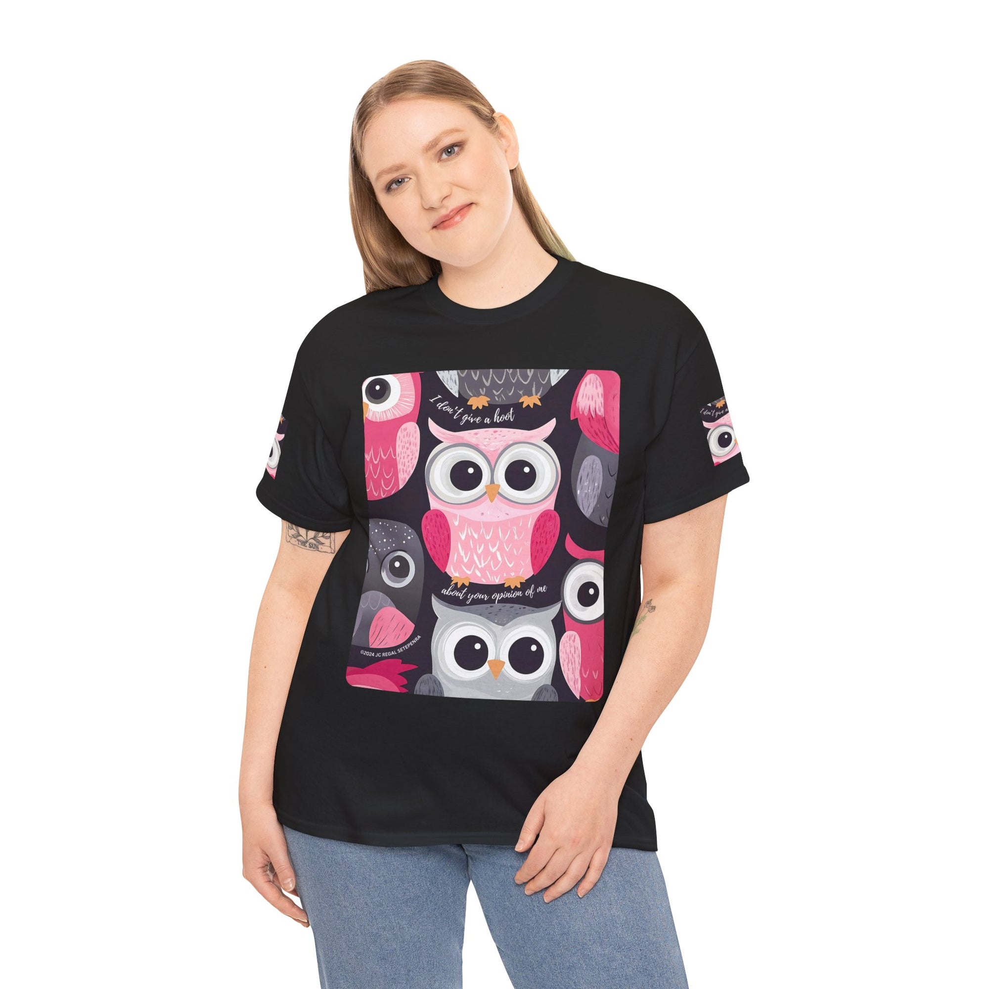 Don't Give A Hoot Unisex Heavy Cotton Tee