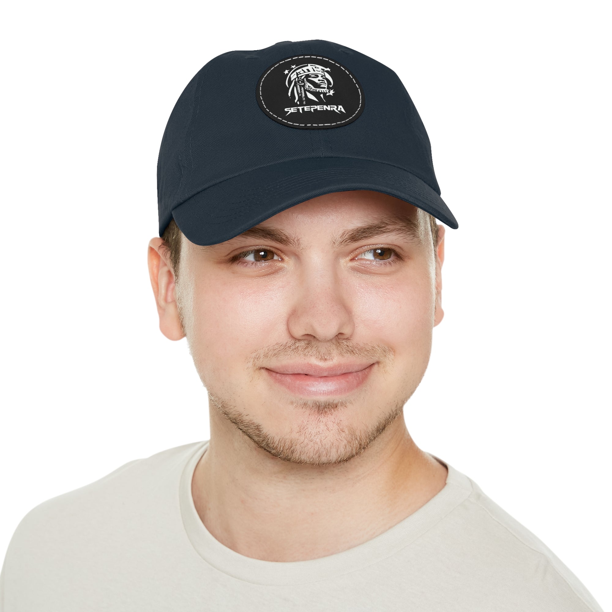 SETEPENRA Dad Hat with Leather Patch (Round)