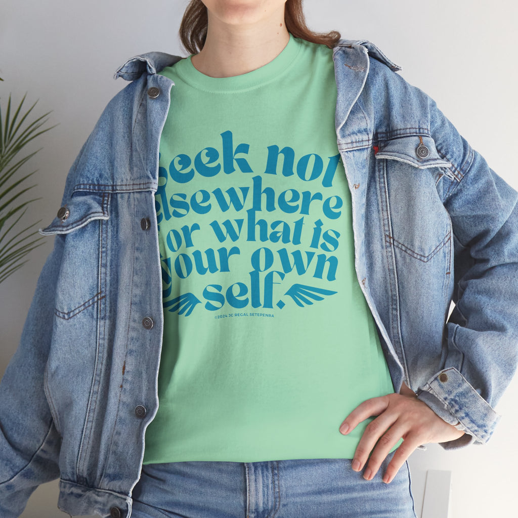 Seek Not Elsewhere (Aqua Edition) Unisex Heavy Cotton Tee