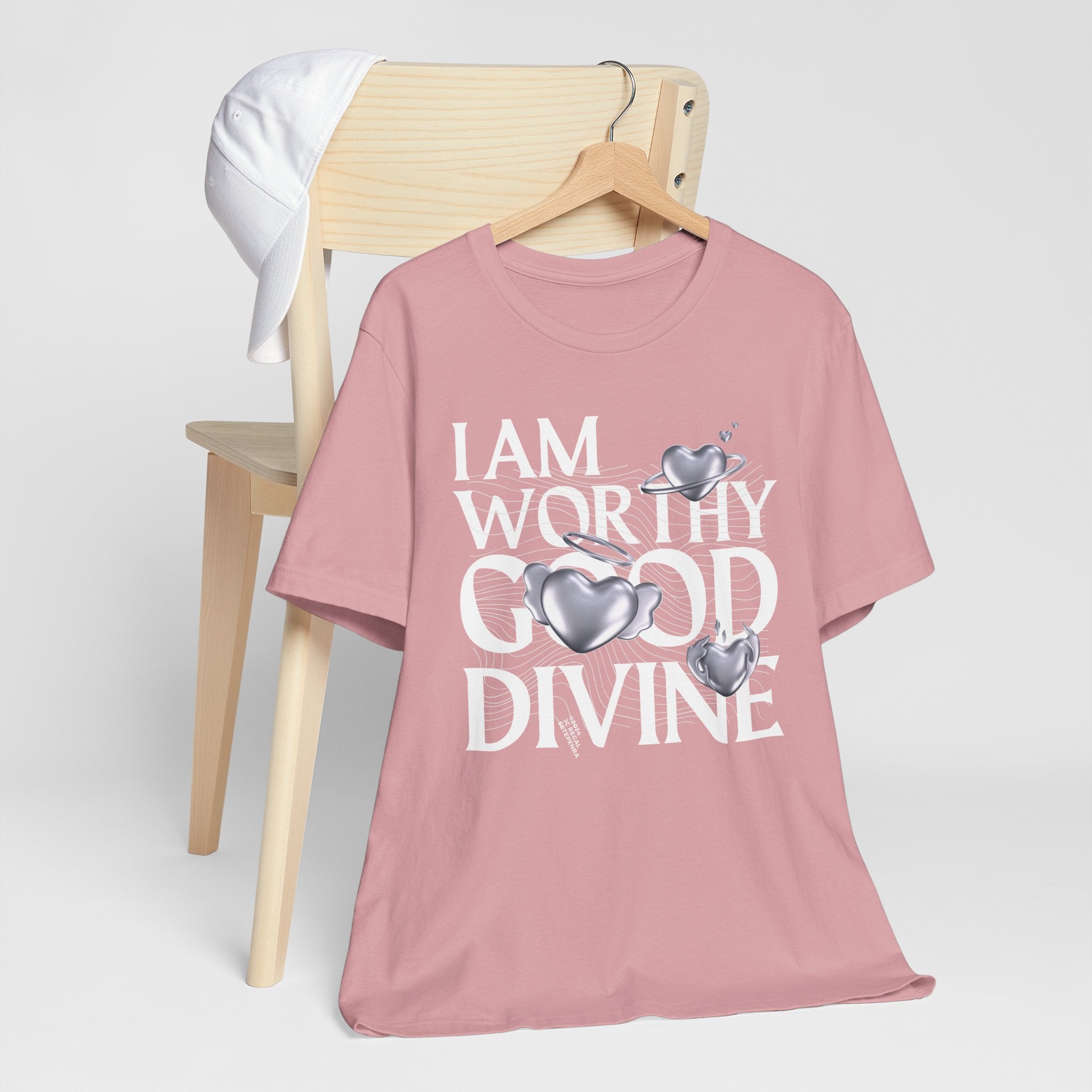 I AM WORTHY GOOD DIVINE Unisex Jersey Short Sleeve Tee