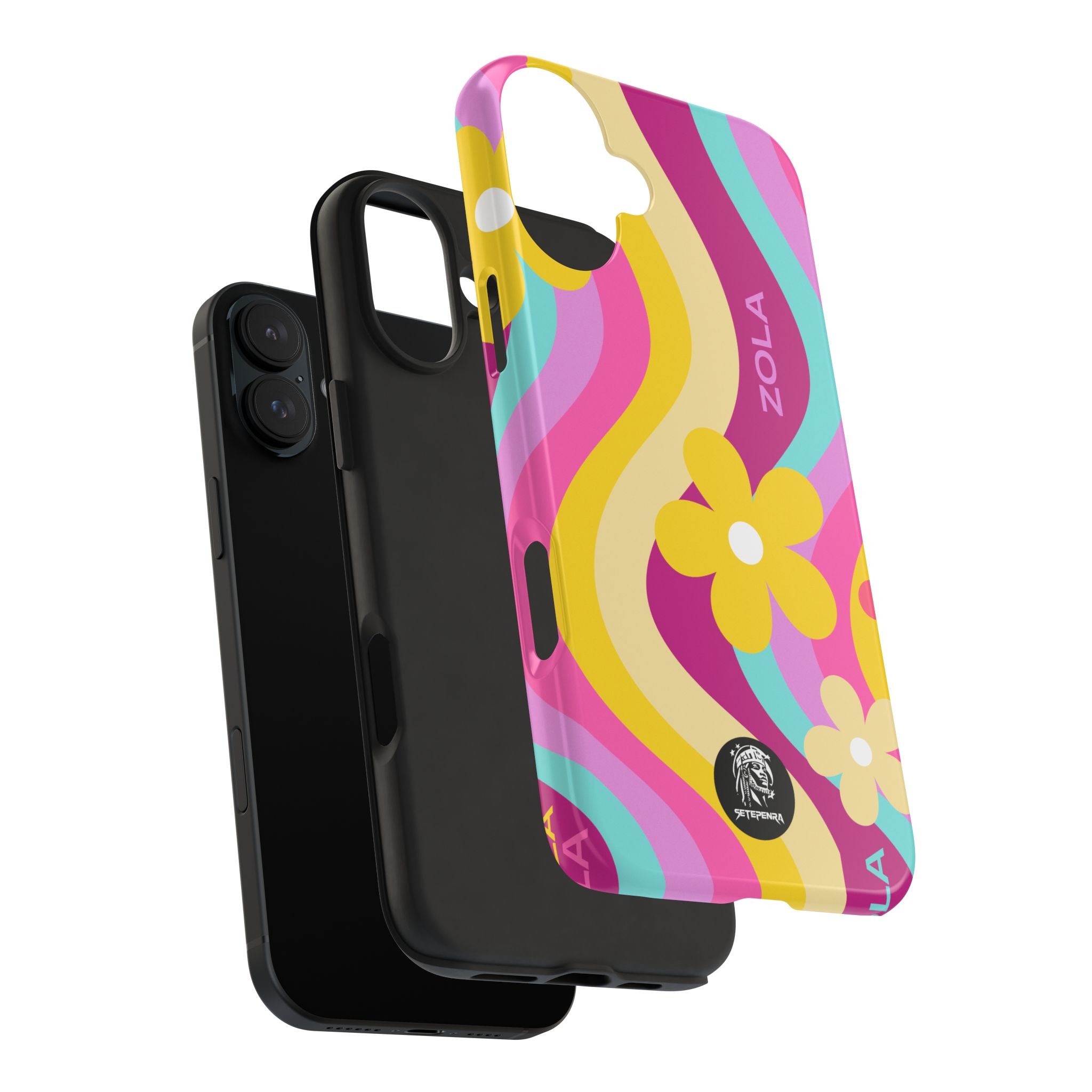 Zola Tough Phone Case (For iPhone, Galaxy & More) - Pink Wave