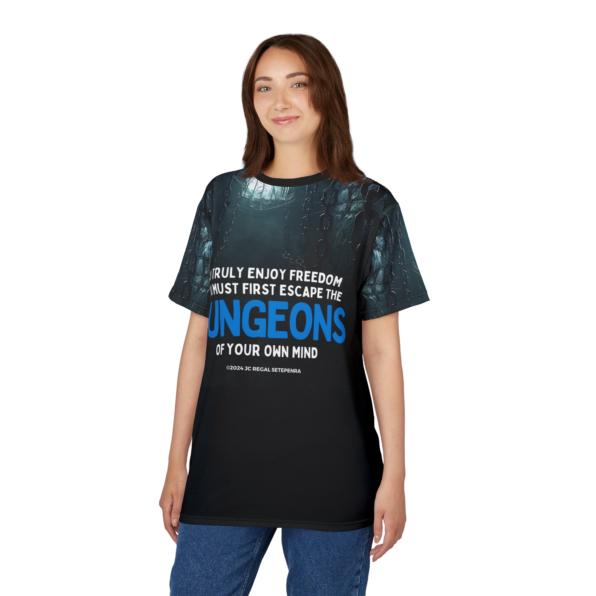 Escape The Dungeons Unisex Cut & Sew Tee SETEPENRA All Over Prints.
