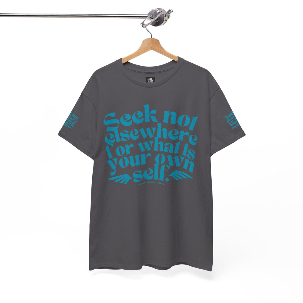 Seek Not Elsewhere (Aqua Edition) Unisex Heavy Cotton Tee