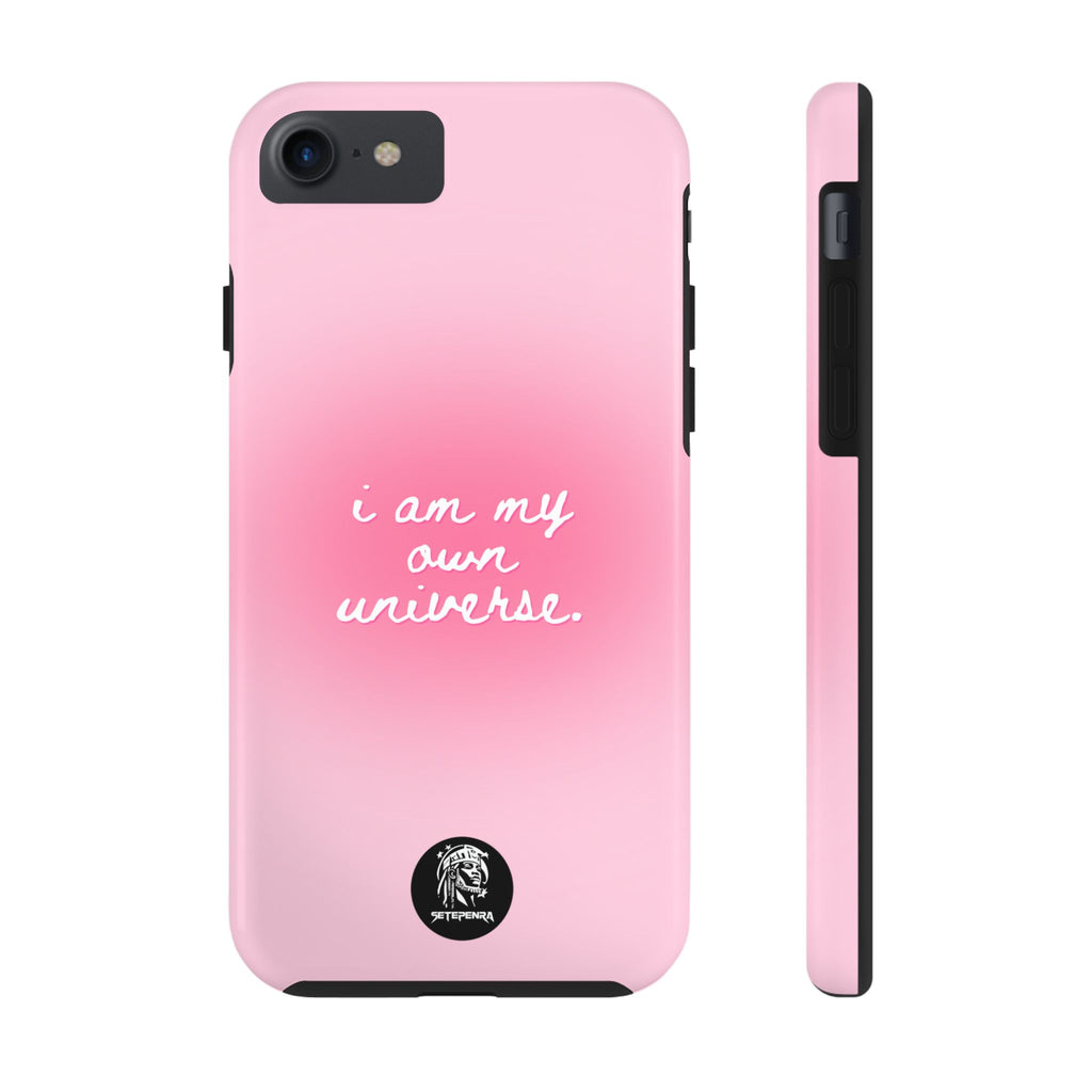 I Am My Own Universe Tough Phone Case (For iPhone, Galaxy & More) - Light Pink SETEPENRA Phone Case.