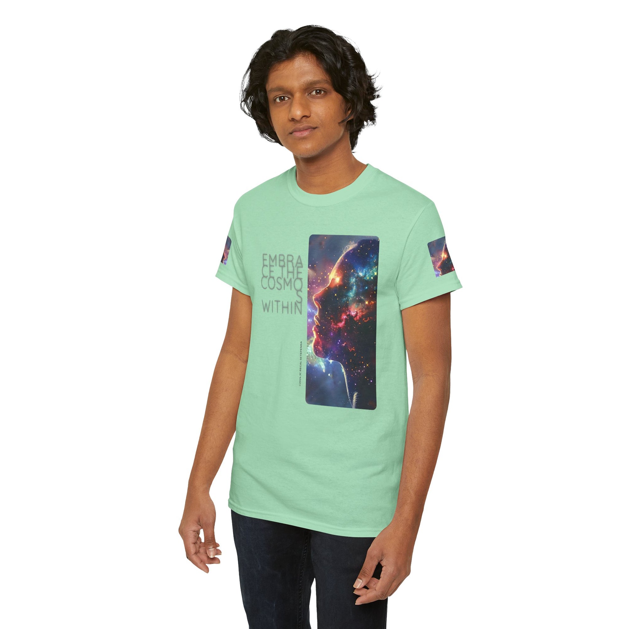 Embrace The Cosmos Within Unisex Heavy Cotton Tee
