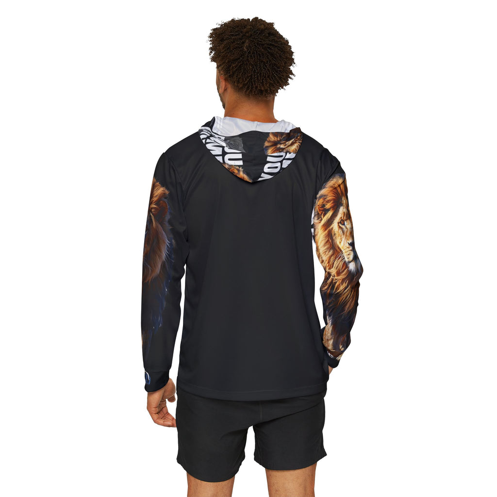 You Become What You Believe Men's Sports Warmup Hoodie (Black) SETEPENRA All Over Prints.