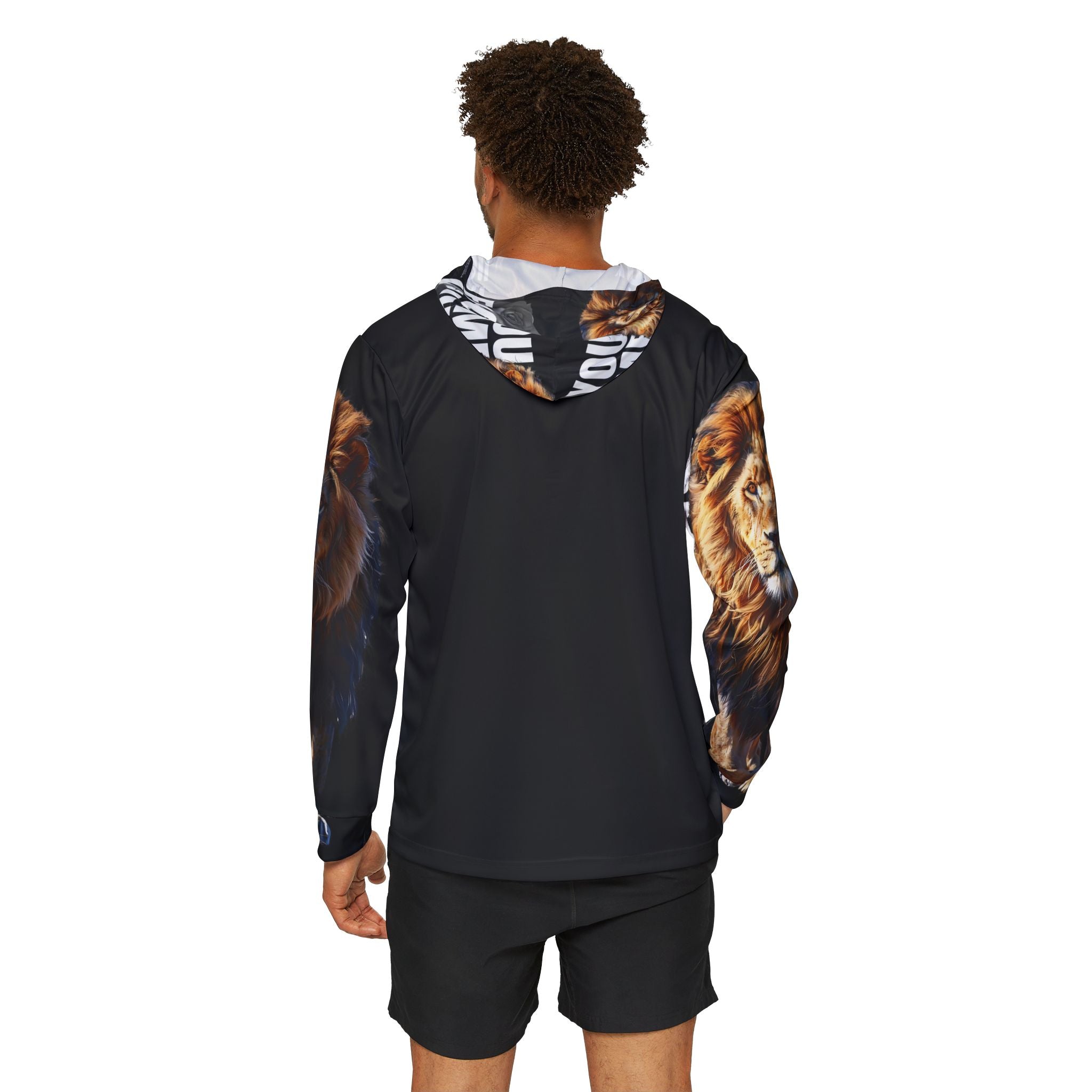 You Become What You Believe Men's Sports Warmup Hoodie (Black) SETEPENRA All Over Prints.