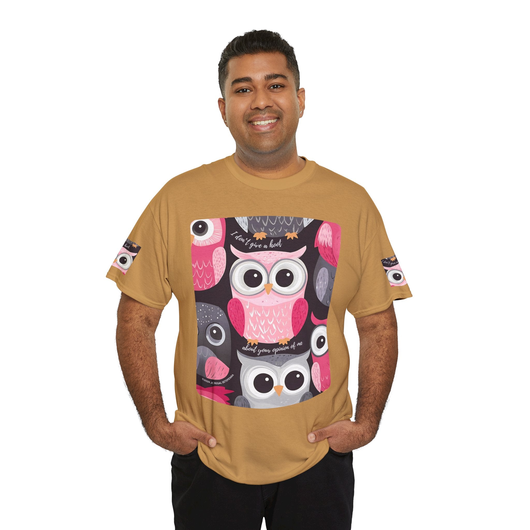 Don't Give A Hoot Unisex Heavy Cotton Tee