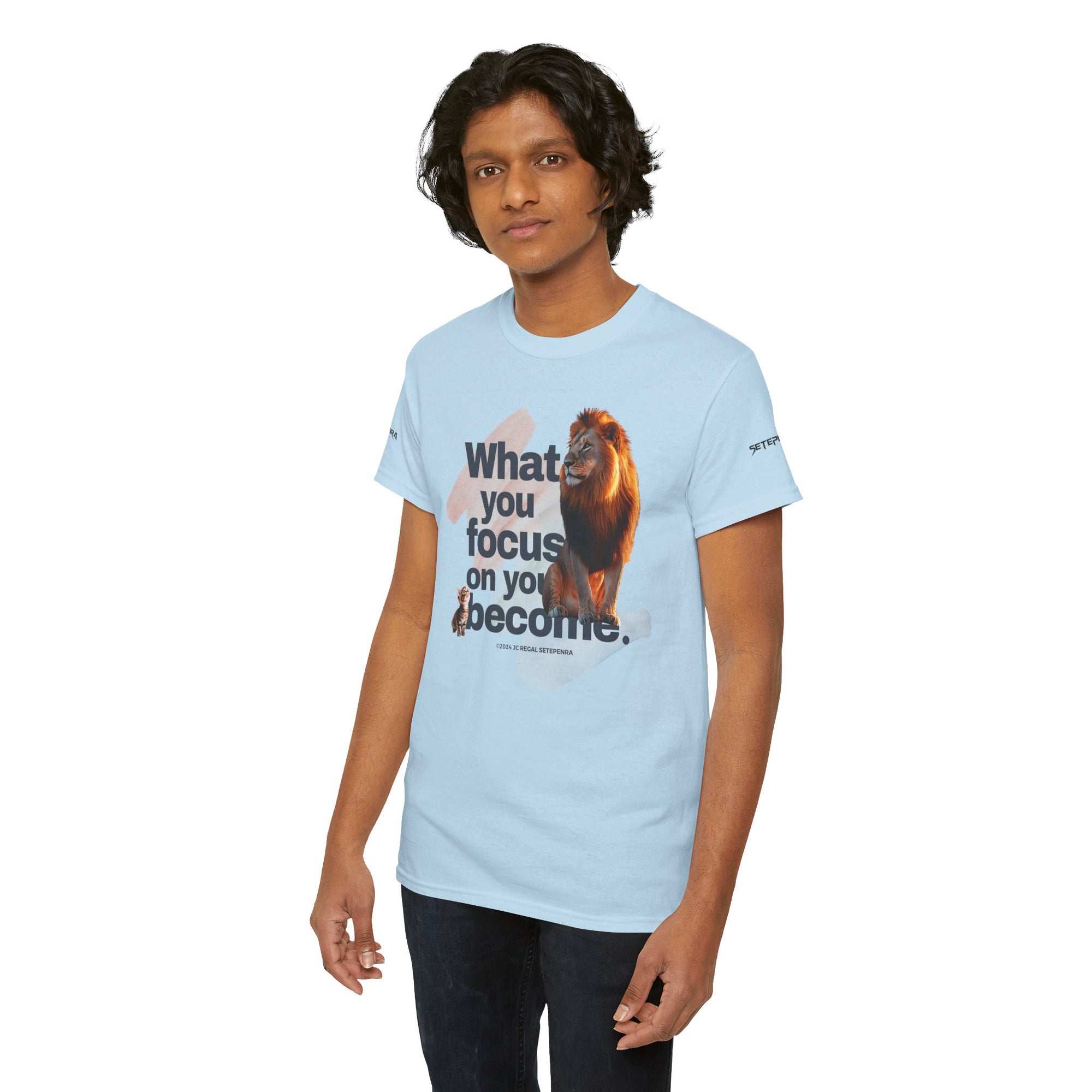 What You Focus On You Become Unisex Heavy Cotton Tee