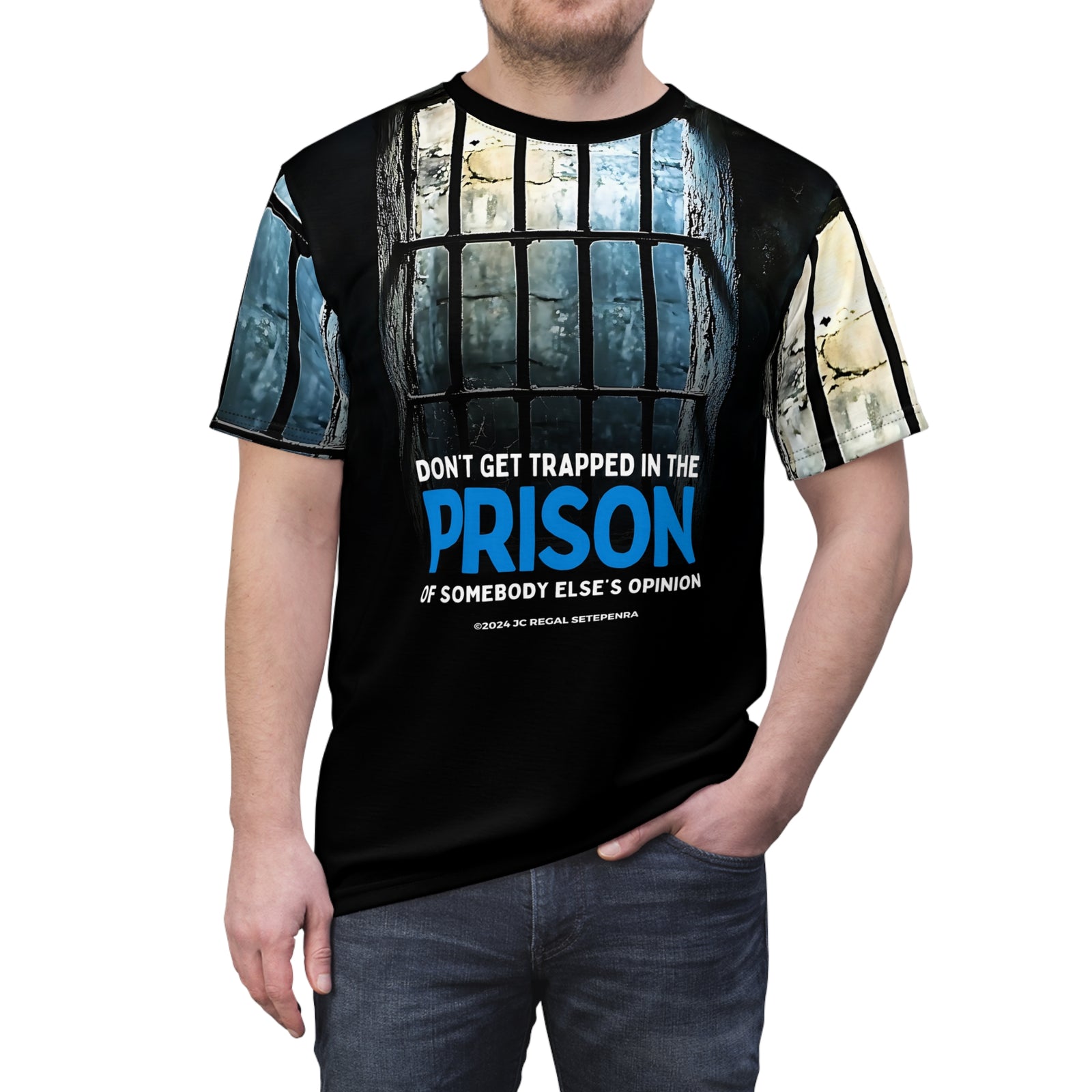 Prison Trap Unisex Cut & Sew Tee SETEPENRA All Over Prints.