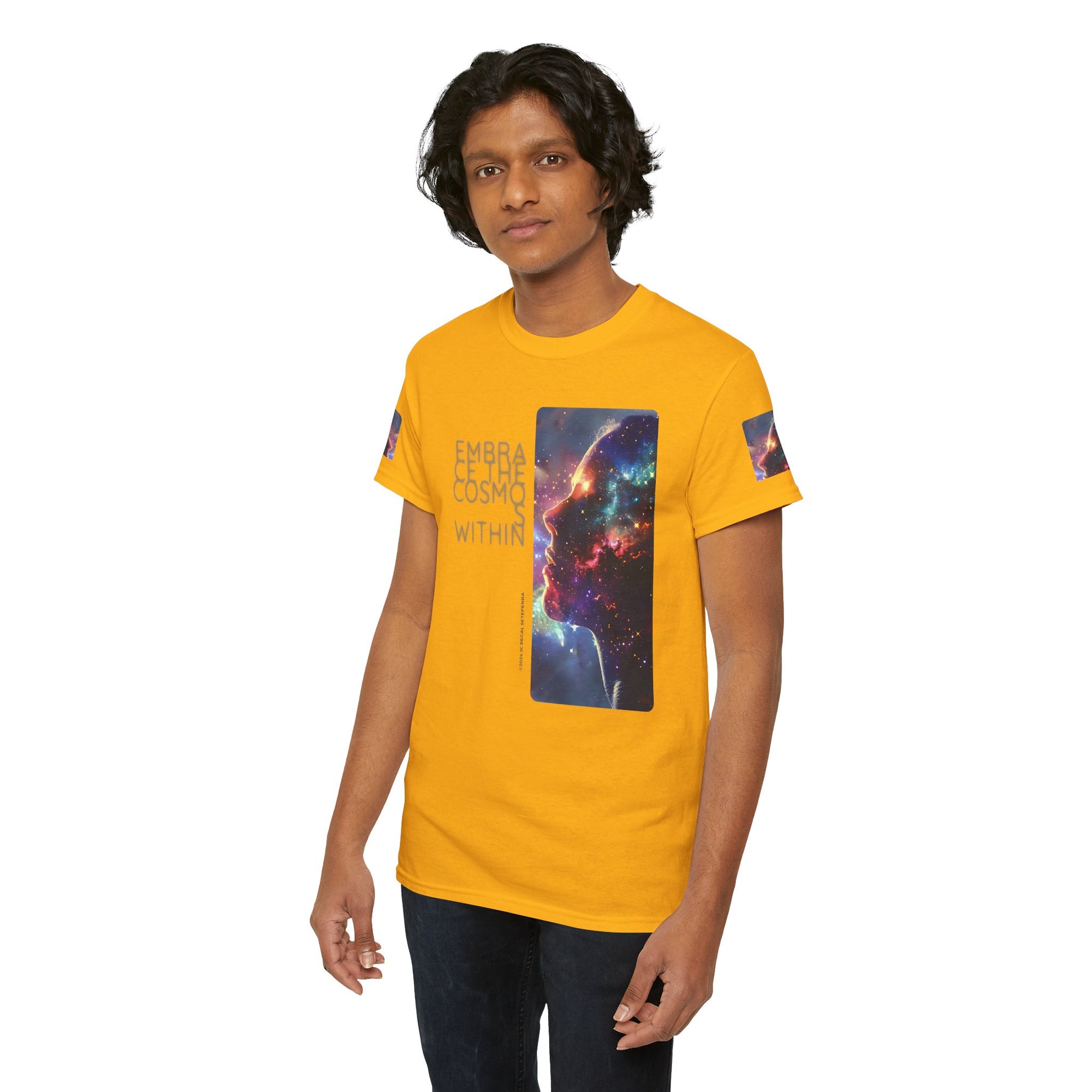 Embrace The Cosmos Within Unisex Heavy Cotton Tee