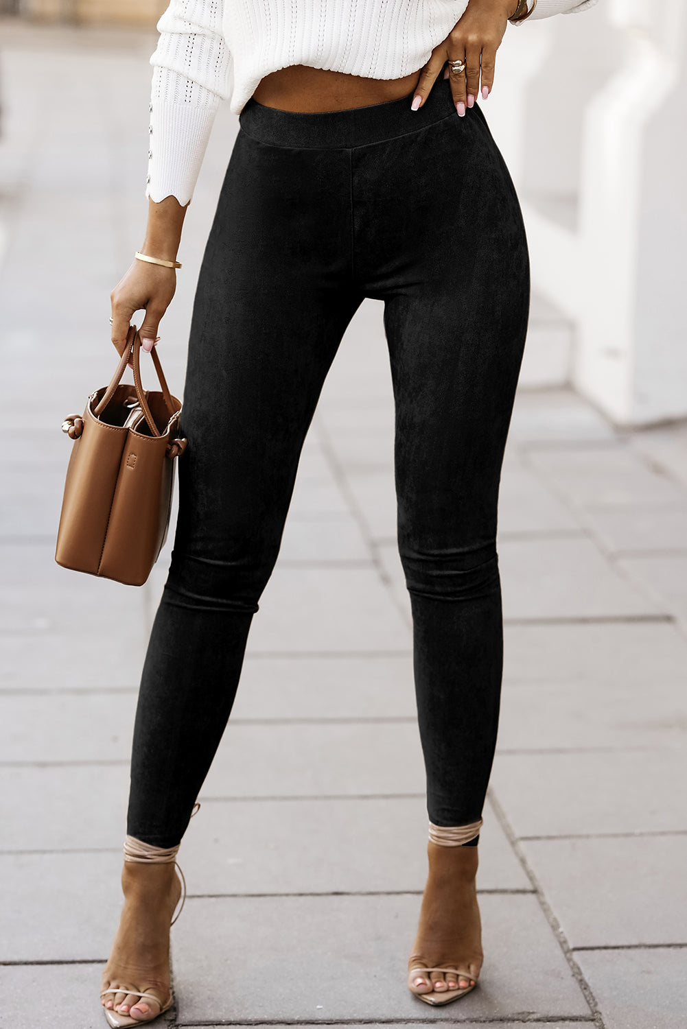 High Waist Skinny Leggings SETEPENRA .