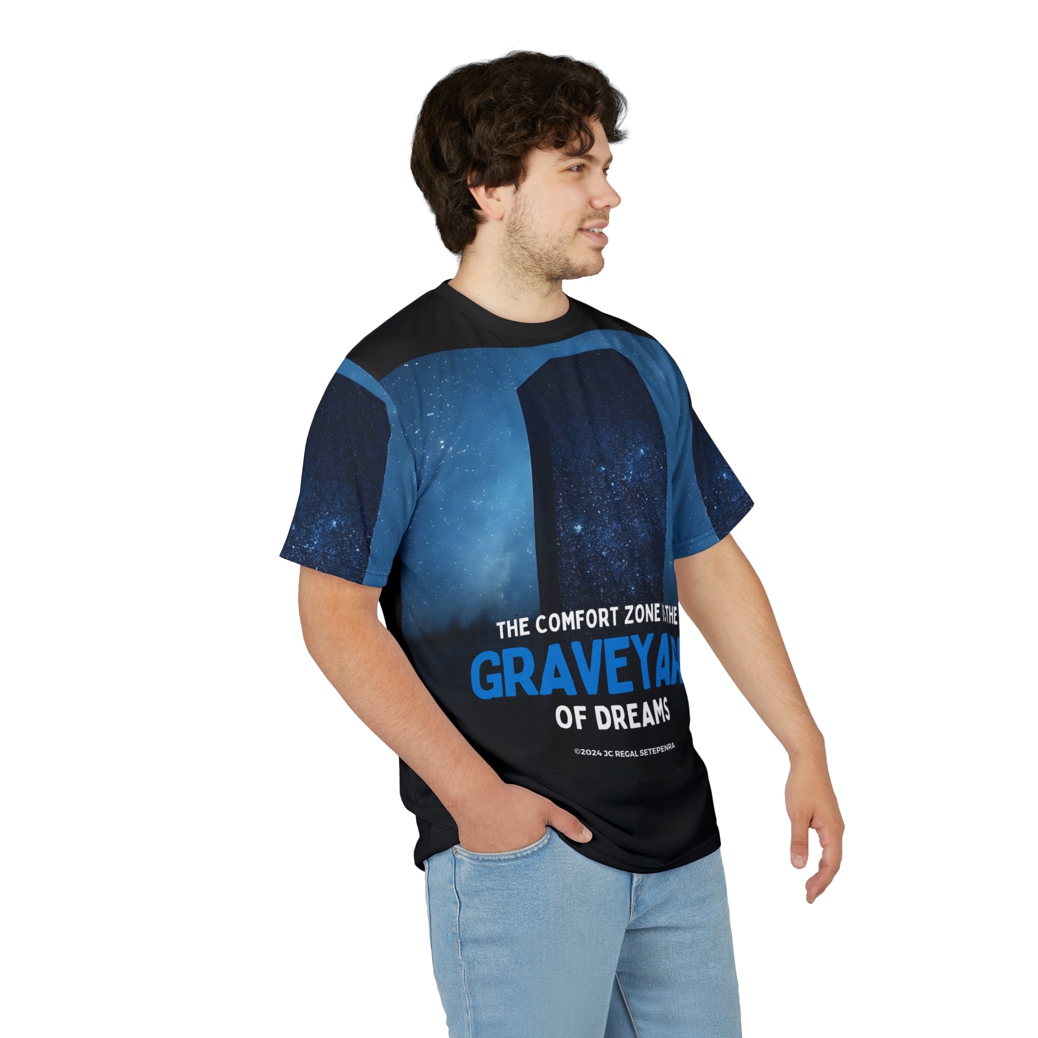 Graveyard of Dreams Unisex Cut & Sew Tee SETEPENRA All Over Prints.