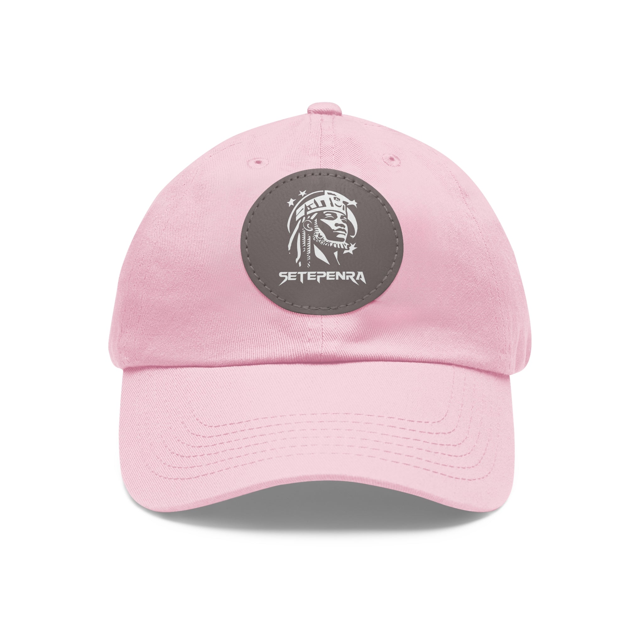 SETEPENRA Dad Hat with Leather Patch (Round) SETEPENRA Hats.
