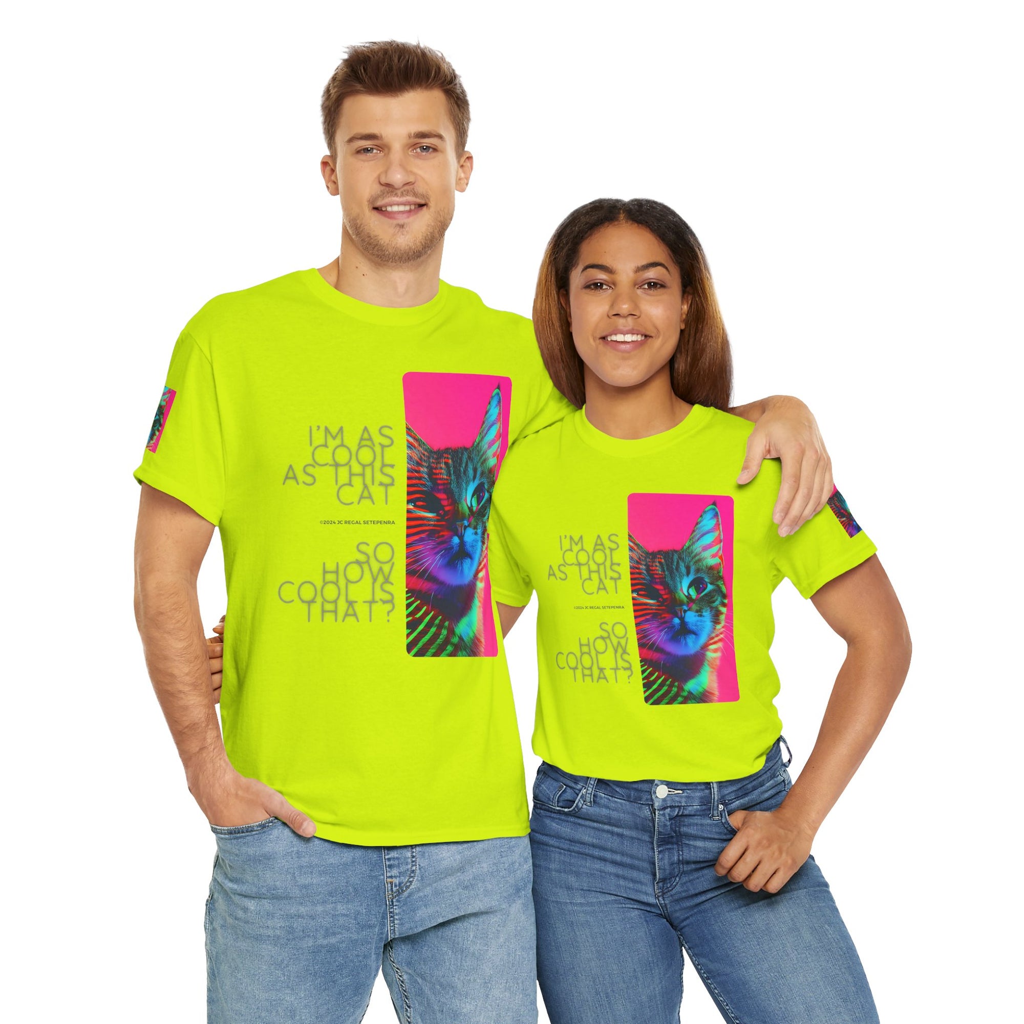 Cool Cat (Whiskers 2) Unisex Heavy Cotton Tee