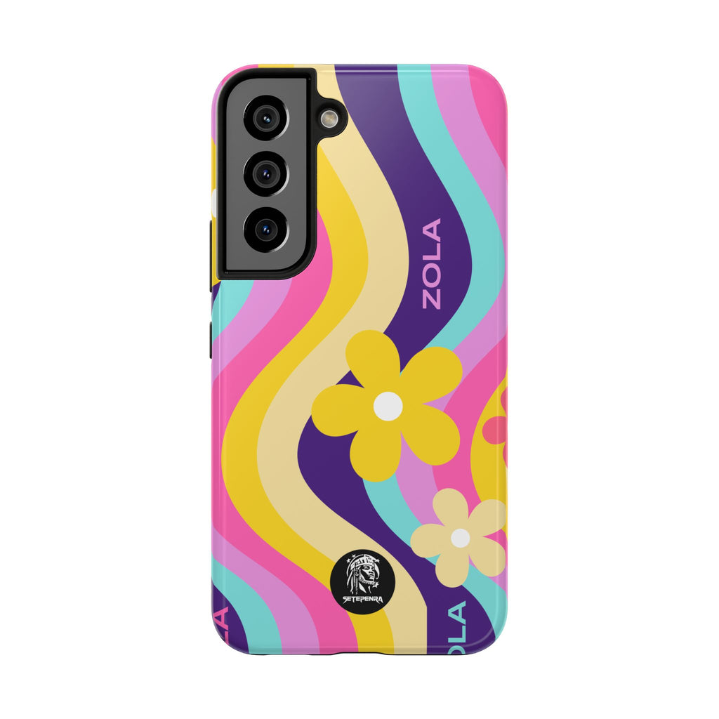 Zola Tough Phone Case (For iPhone, Galaxy & More) - Purple Wave