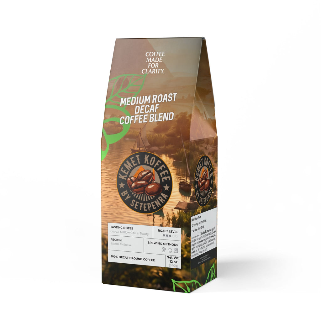 Kemet Koffee By Setepenra Medium Roast Decaf Coffee Blend